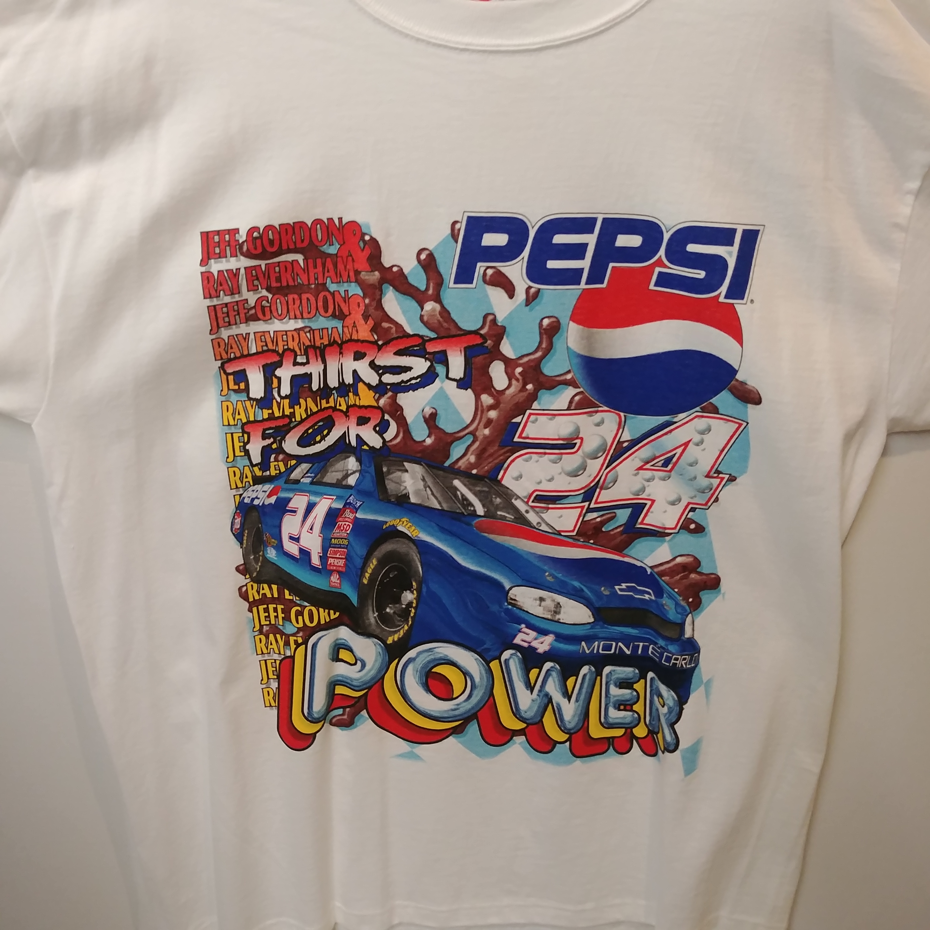 1999 Jeff Gordon Pepsi "Thirst for Power" tee