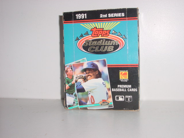 1991 Topps Stadium Club 2nd Series 36 Count box