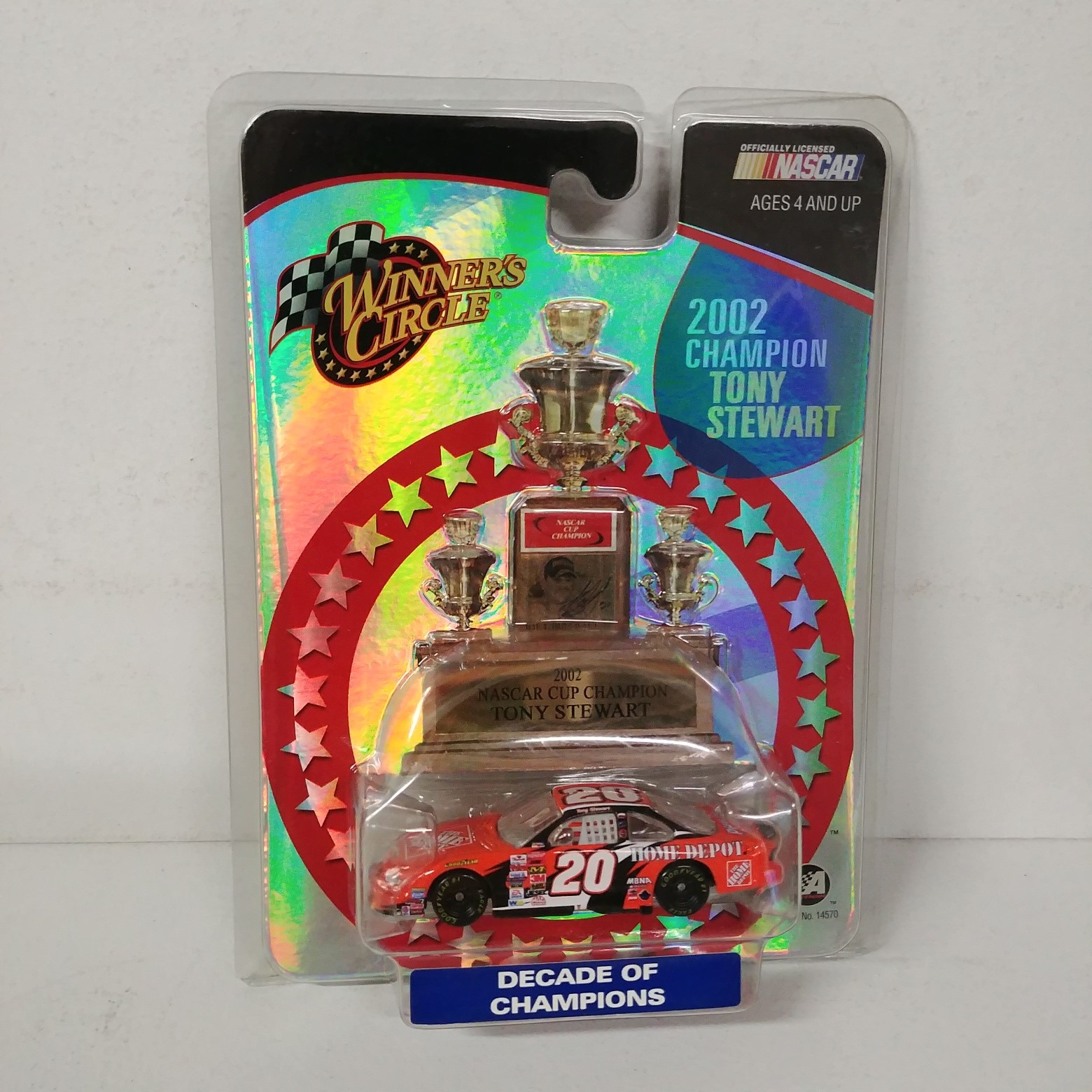 2002 Tony Stewart 1/64th Home Depot "Winston Cup Champion" car