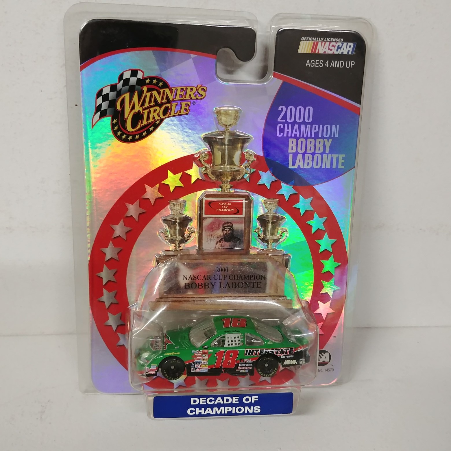 2000 Bobby Labonte 1/64th Interstate Batteries "Winston Cup Champion" car
