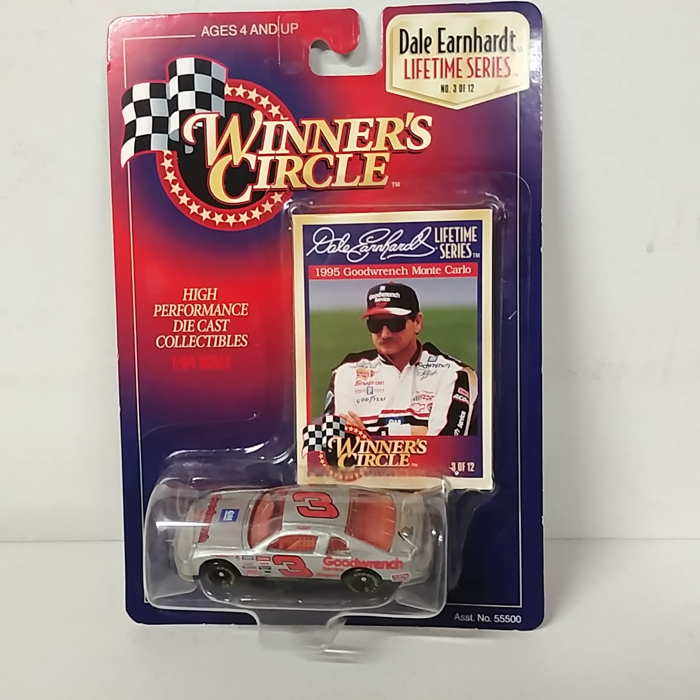 1995 Dale Earnhardt 1/64th Goodwrench "Silver" car