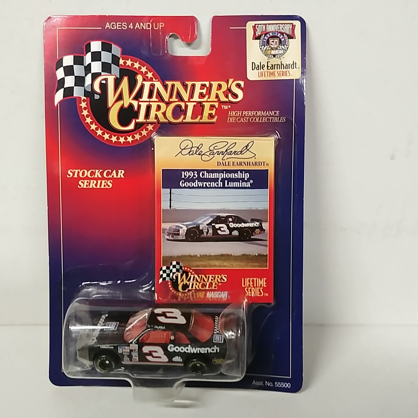 1993 Dale Earnhardt 1/64th GM Goodwrench "Championship" Lumina car