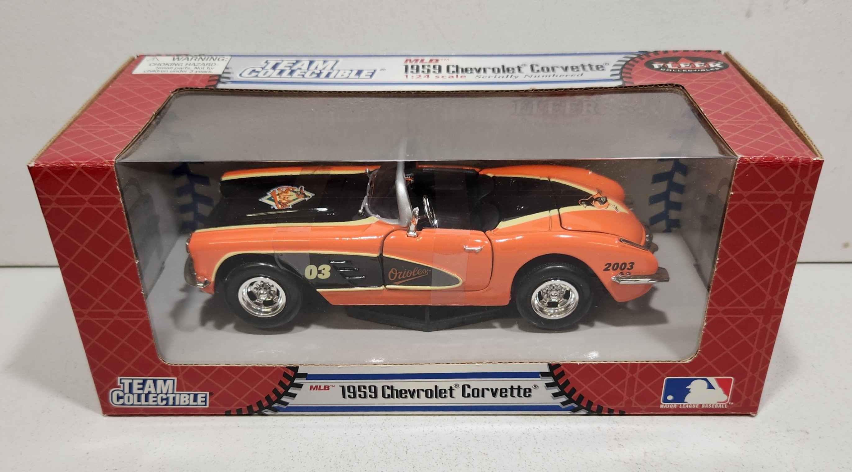 1959 Baltimore Orioles 1/24th Corvette