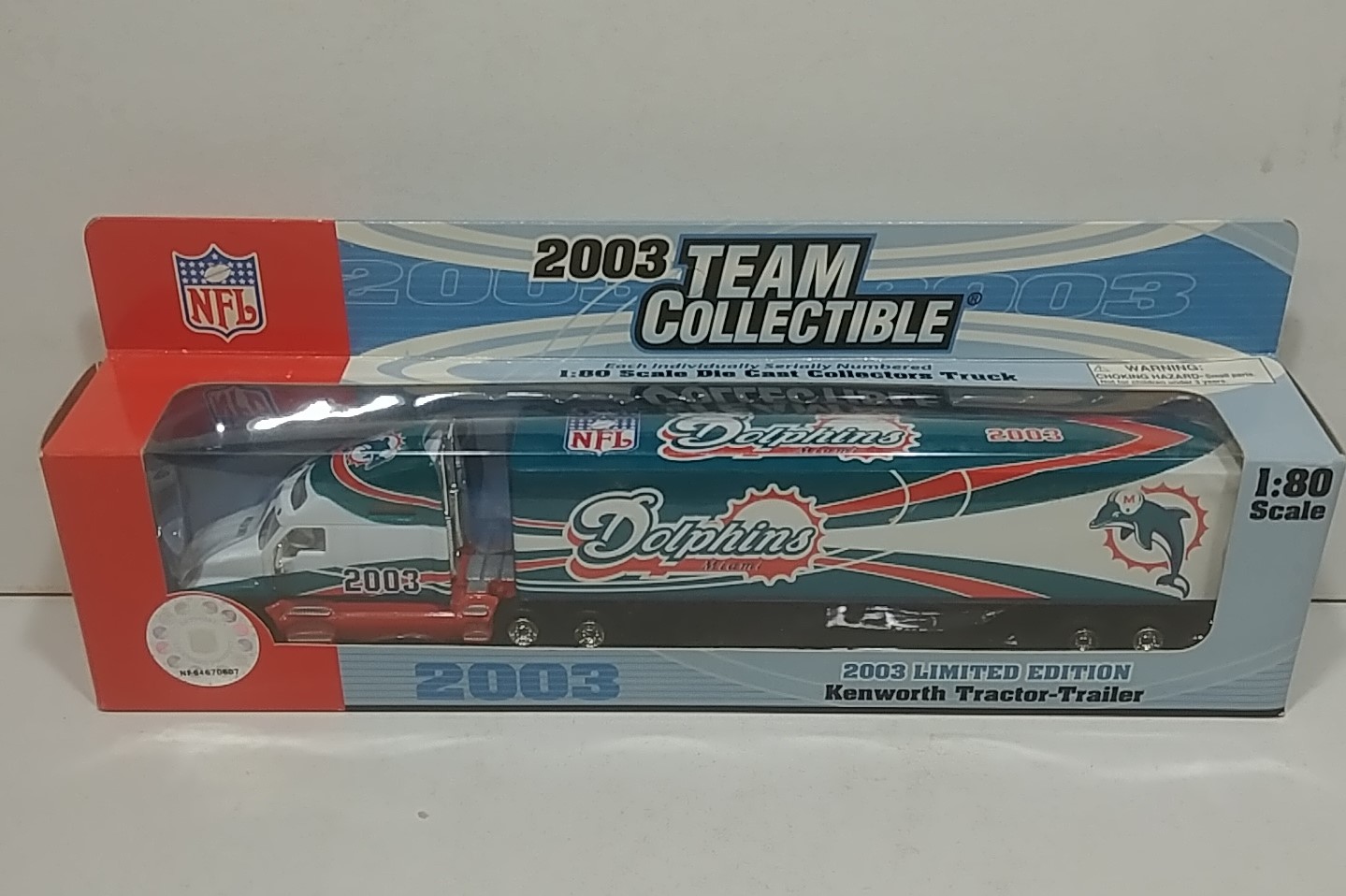 2003 Miami Dolphins 1/80th Transporter