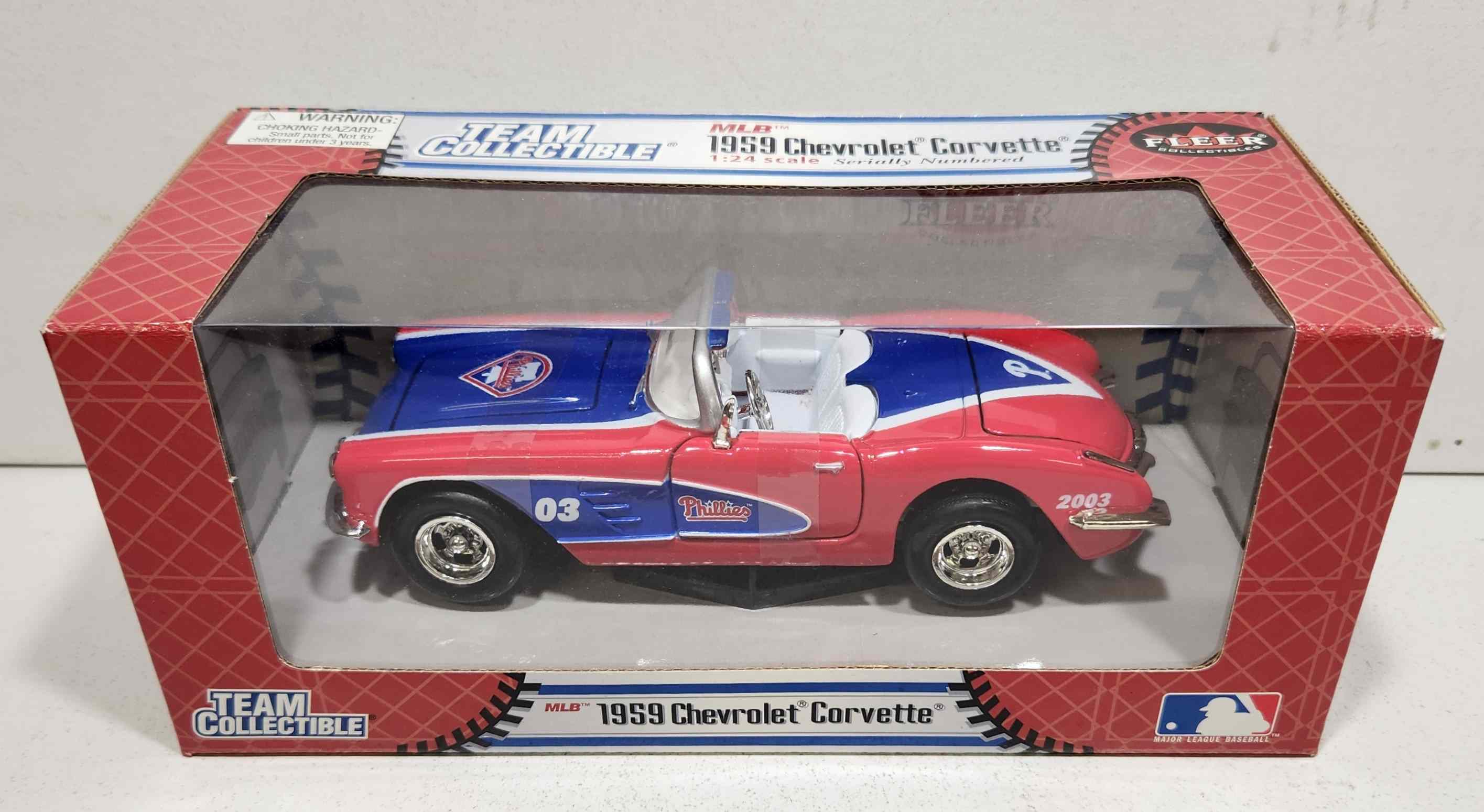 1959 Philadelphia Phillies 1/24th Corvette