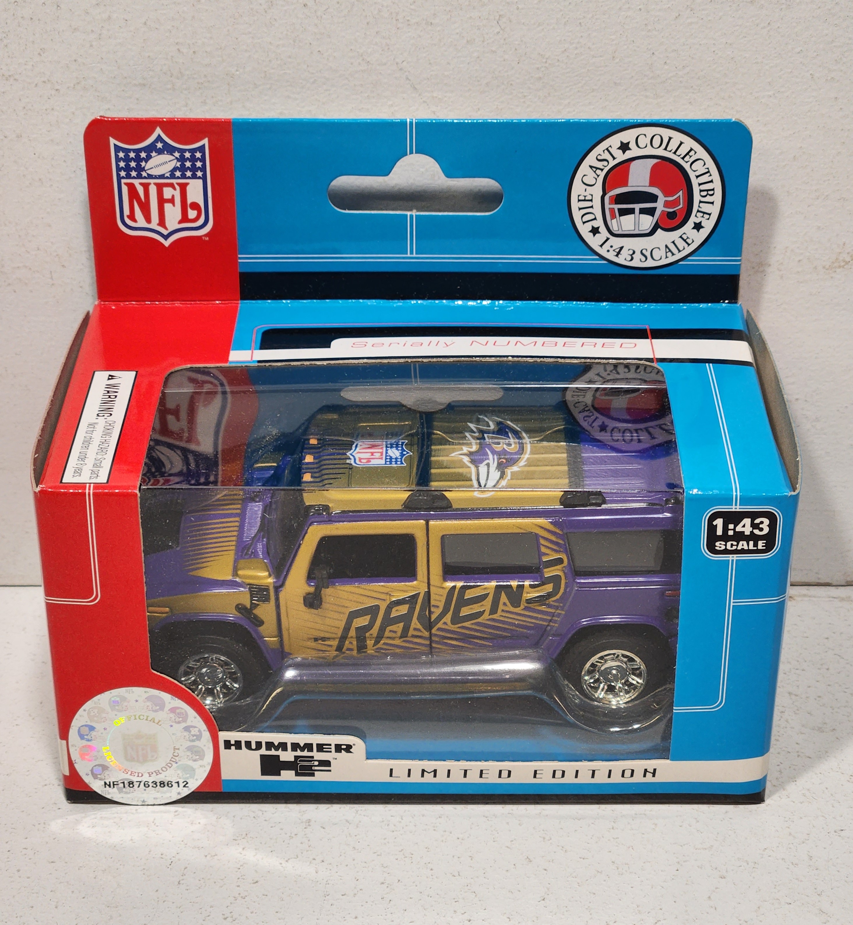 2004 Balitmore Ravens 1/43rd Hummer