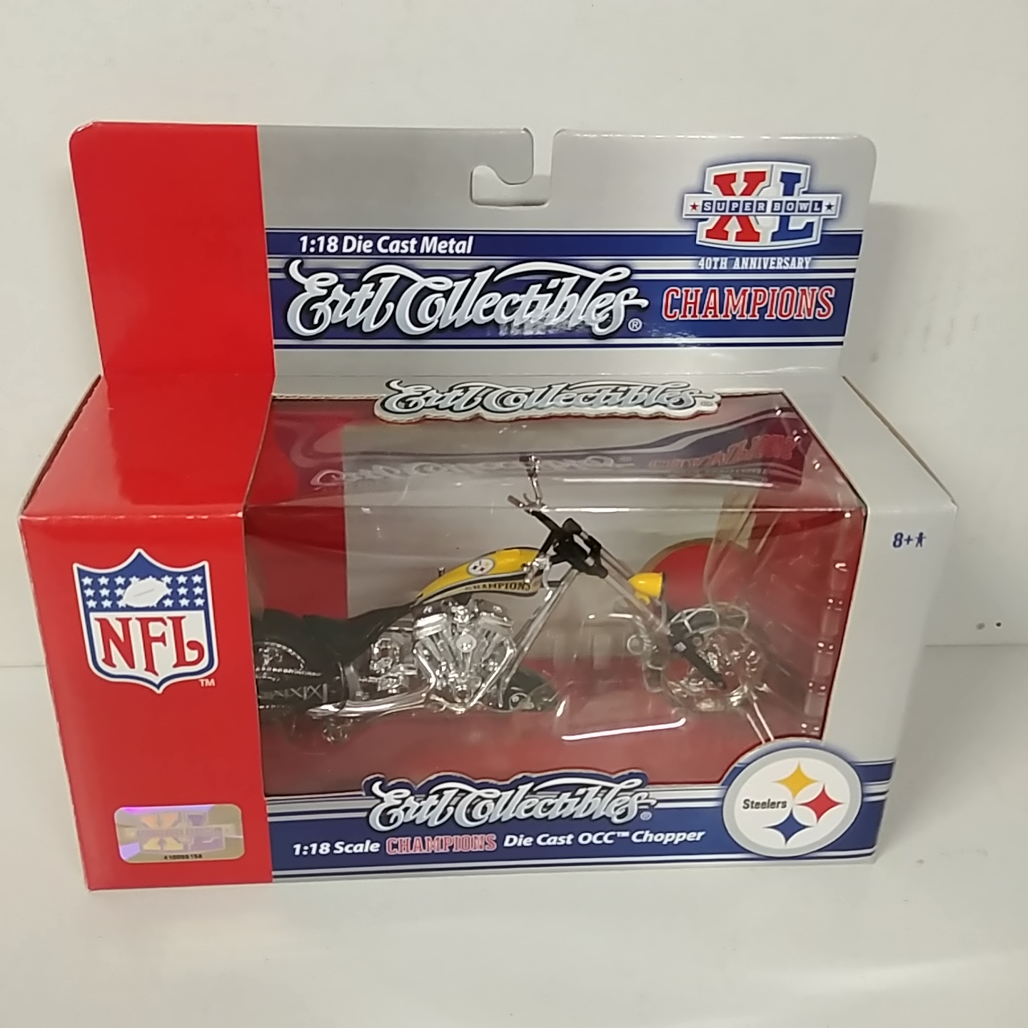 2006 Pittsburgh Steelers 1/18th "Super Bowl XL Champion" Chopper Bike