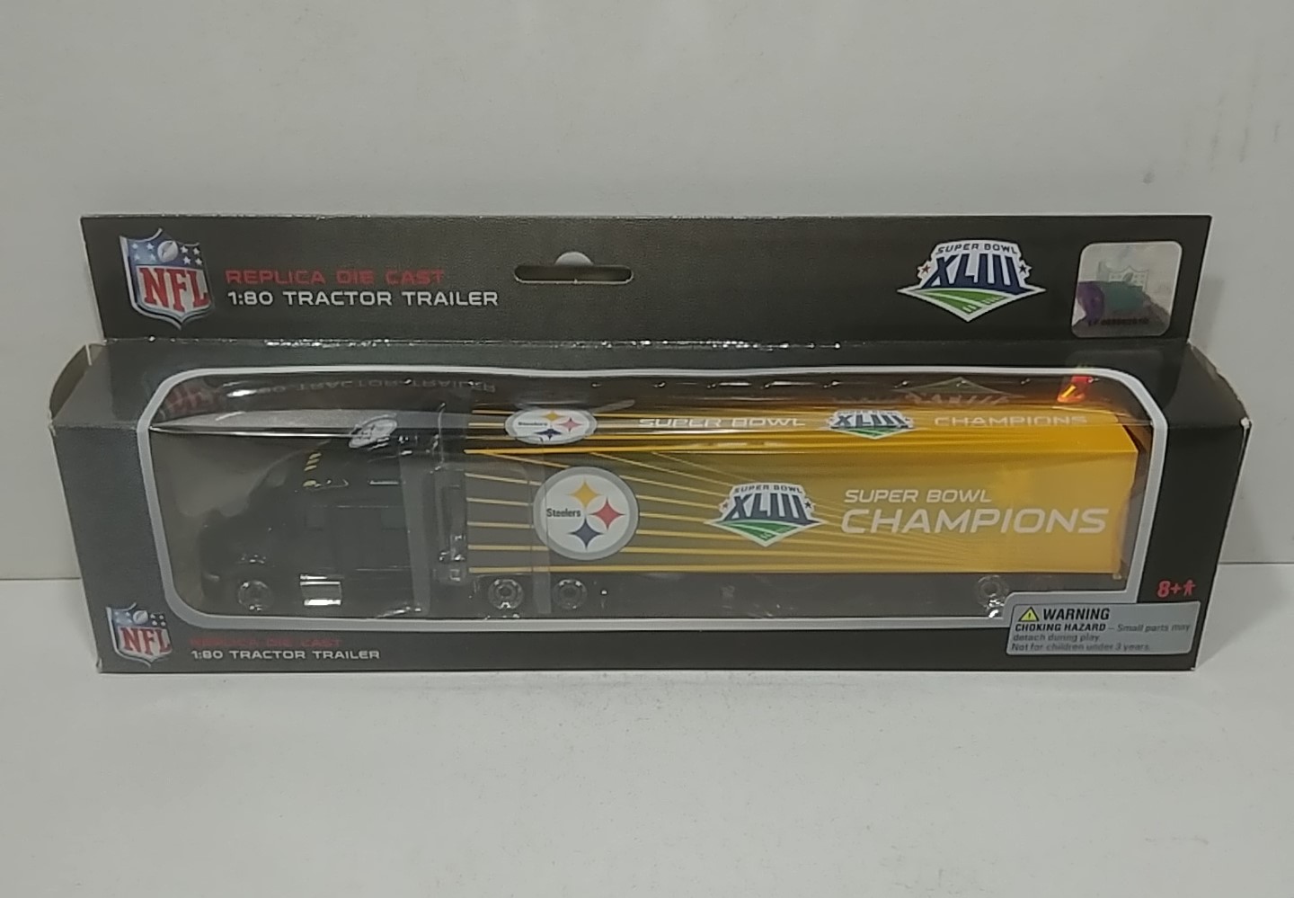 2009 Pittsburgh Steelers 1/80th "Super Bowl XLIII Champions" Transporter