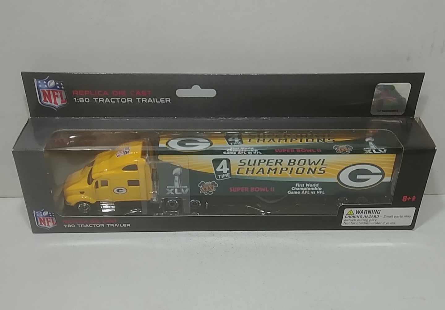 2011 Green Bay Packers 1/80th "4 Time Super Bowl Champions" Transporter