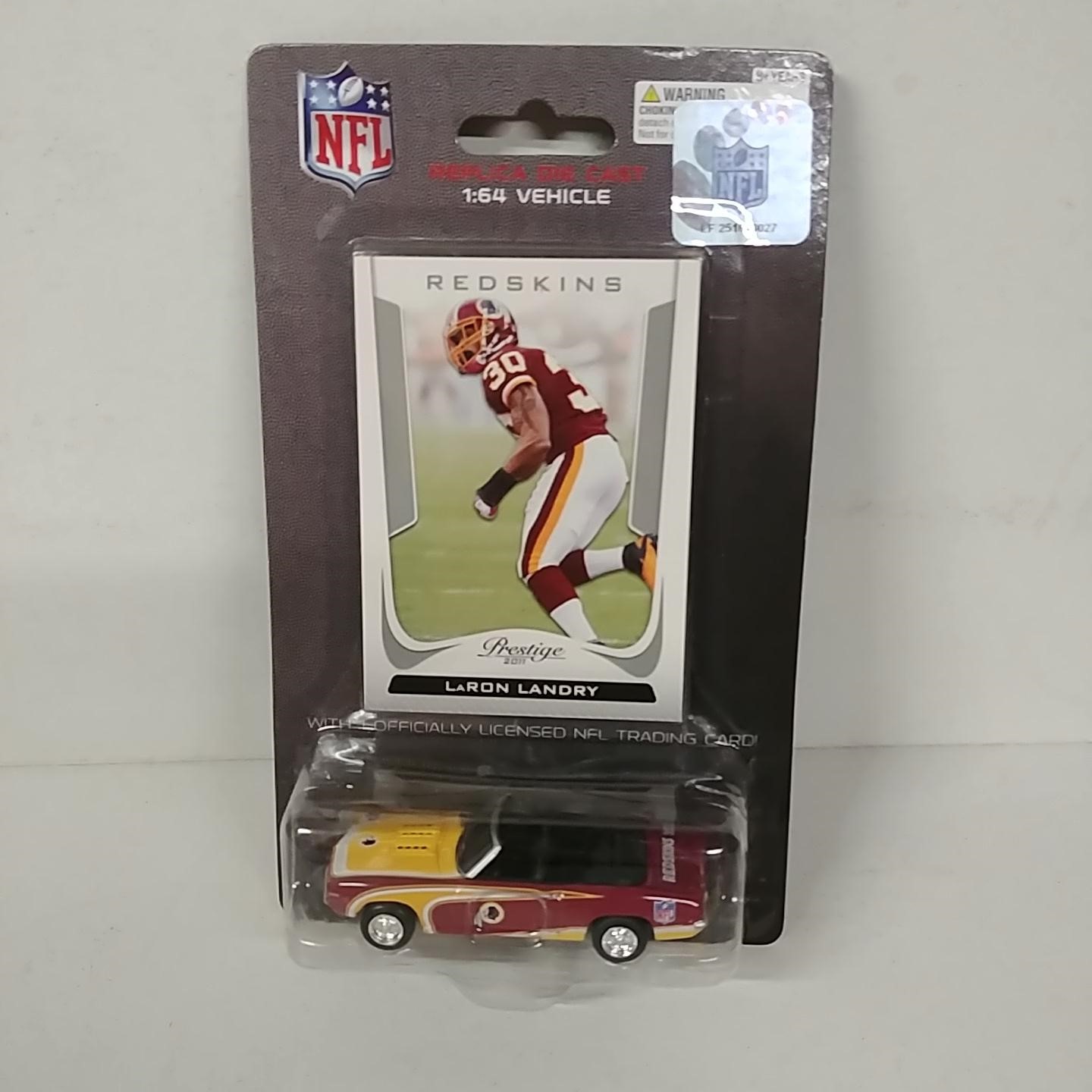 2011 Washington Redskins 1/64th Mustang with Laron Landry trading card