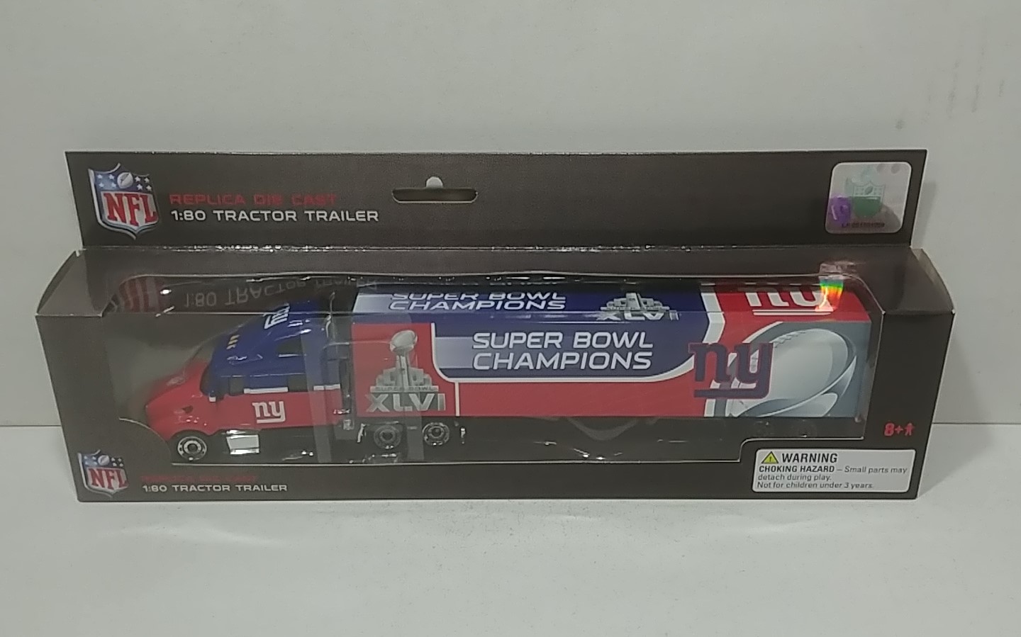 2012 NY Giants 1/80th "Super Bowl XLVI Champions" Transporter