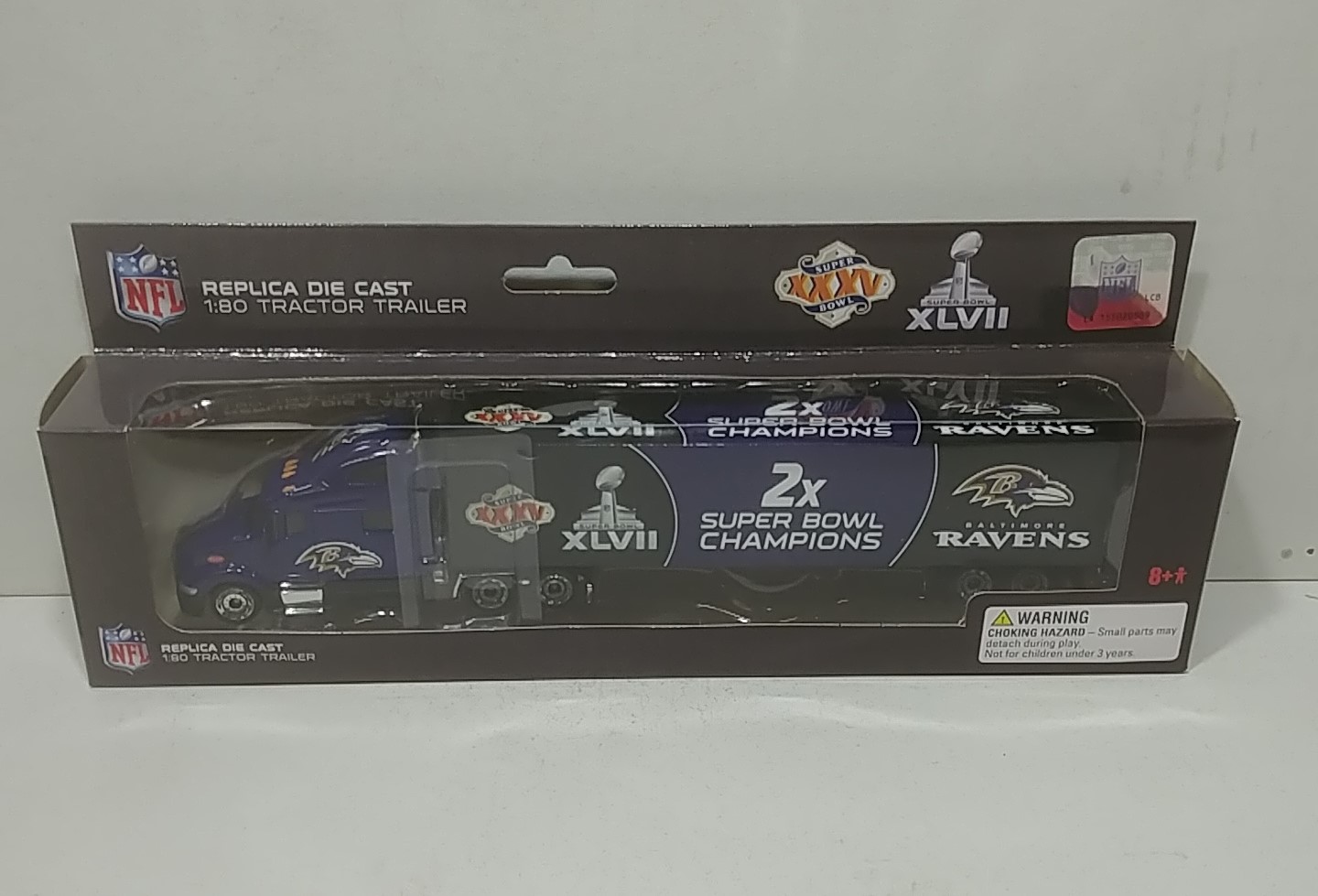 2013 Baltimore Ravens "2 Time Super Bowl Champions" Transporter