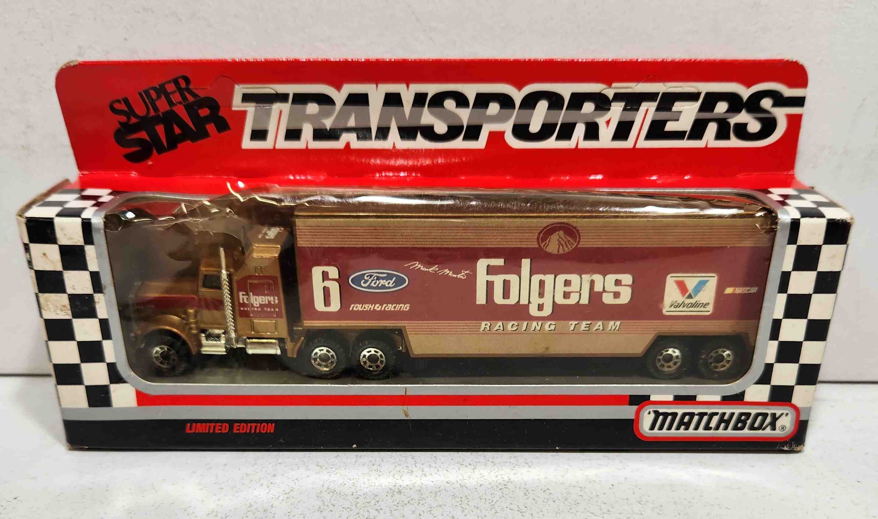 1990 Mark Martin 1/87th Folgers "Kenworth Cab""Plain Cab" Transporter