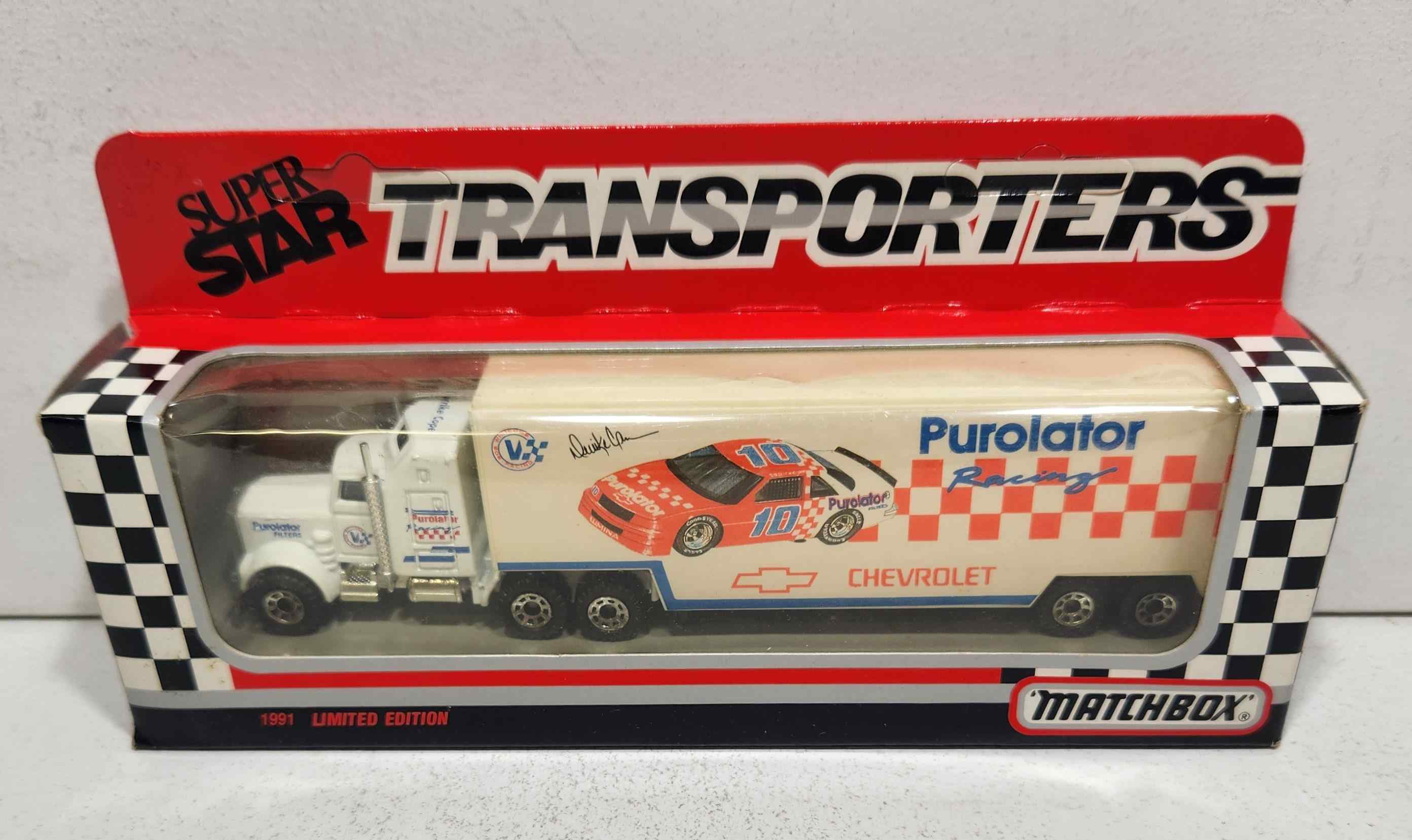 1991 Derrike Cope 1/87th Purolator "Pink" Transporter
