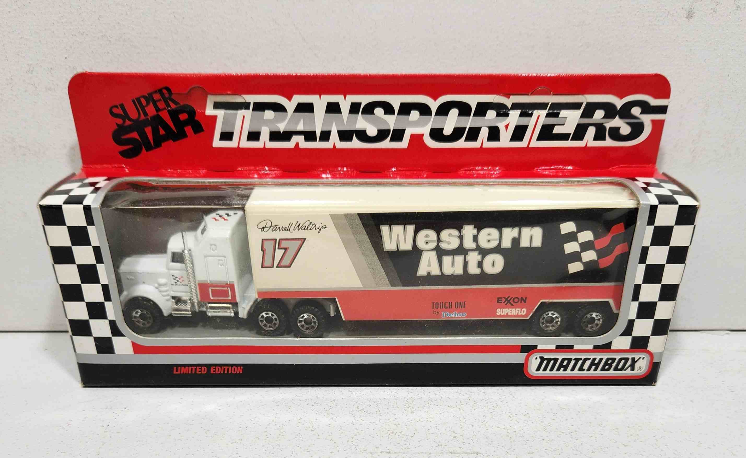 1991 Darrell Waltrip 1/87th Western Auto Transporter