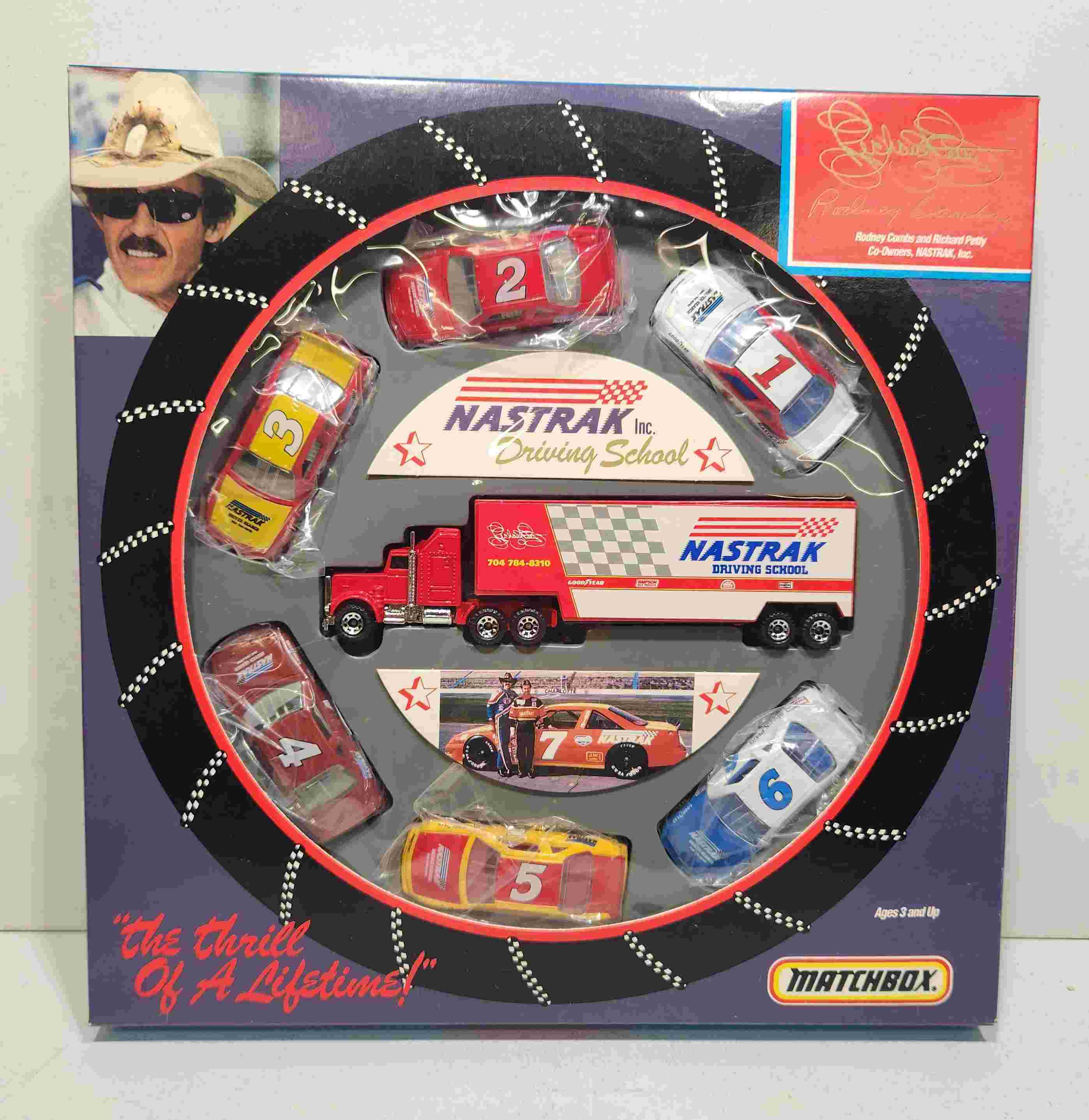 1992 Richard Petty 1/64th NASTRAK Driving School Set