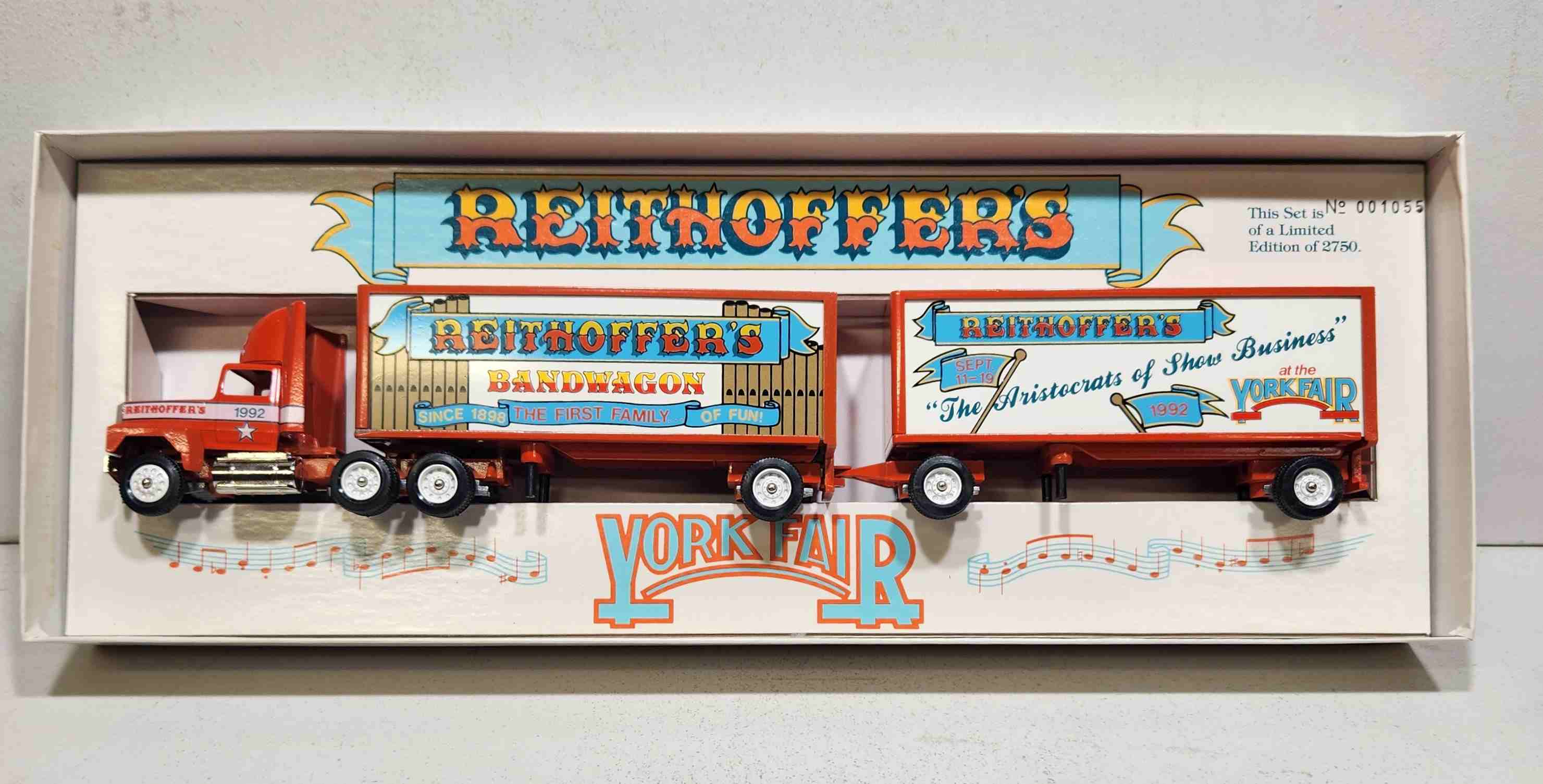 1992 York Fair 1/64th Reithoffer's Double Trailers