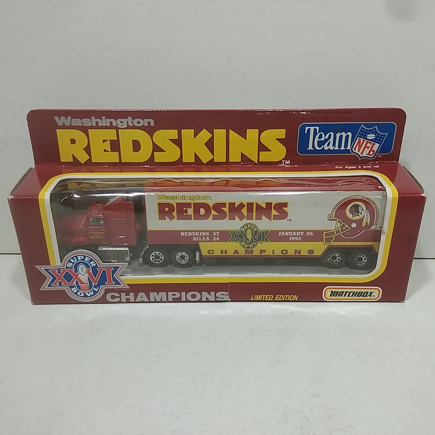 1992 Washington Redskins 1/87th "Super Bowl XXVI Champions" hauler