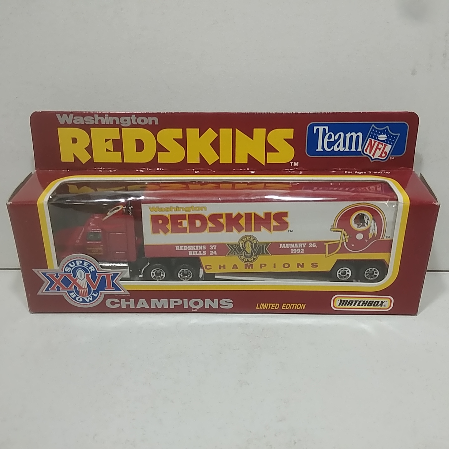 1992 Washington Redskins 1/87th Super Bowl XXVI "Prototype" hauler