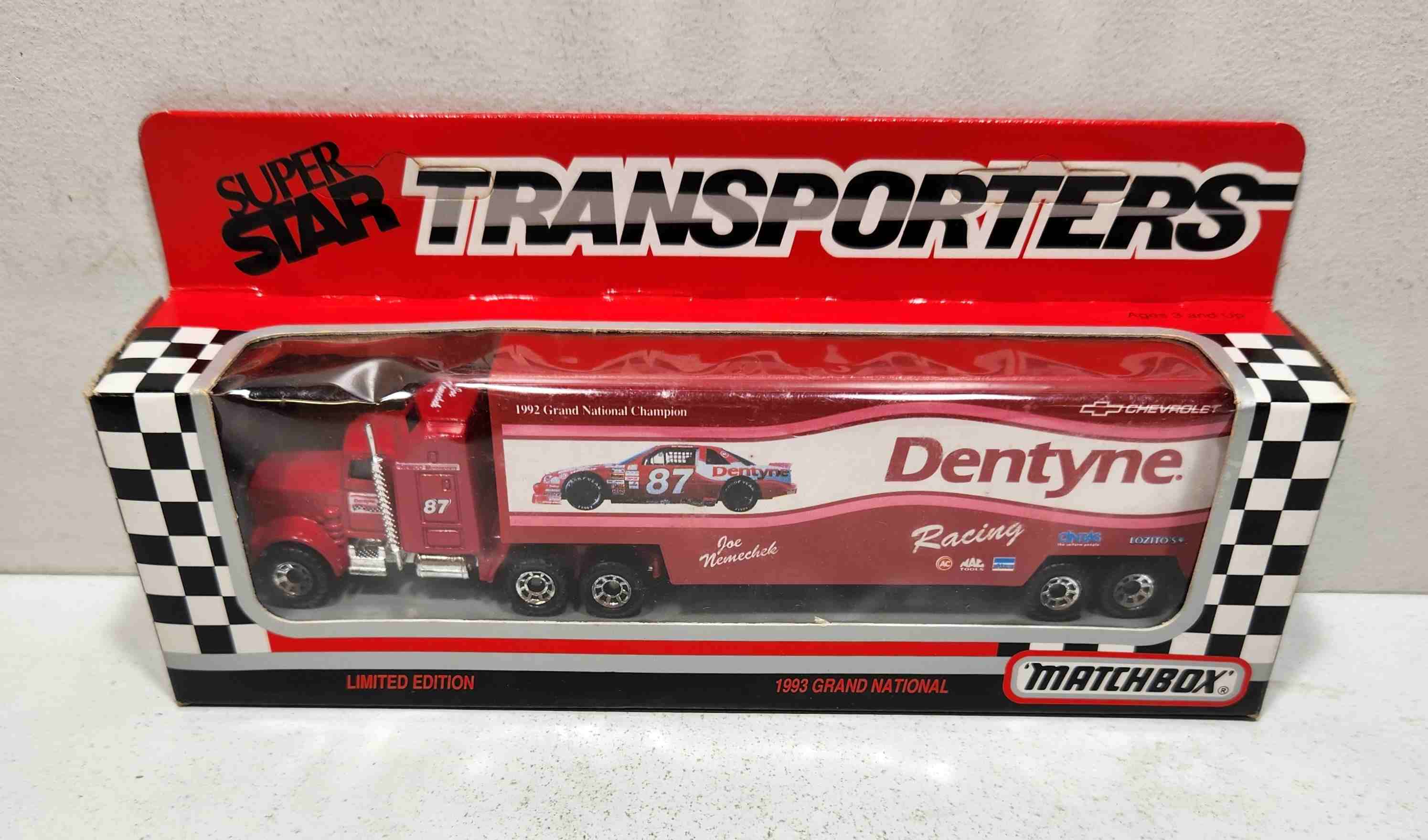 1993 Joe Nemechek 1/87th Dentyne "Busch Series" Transporter