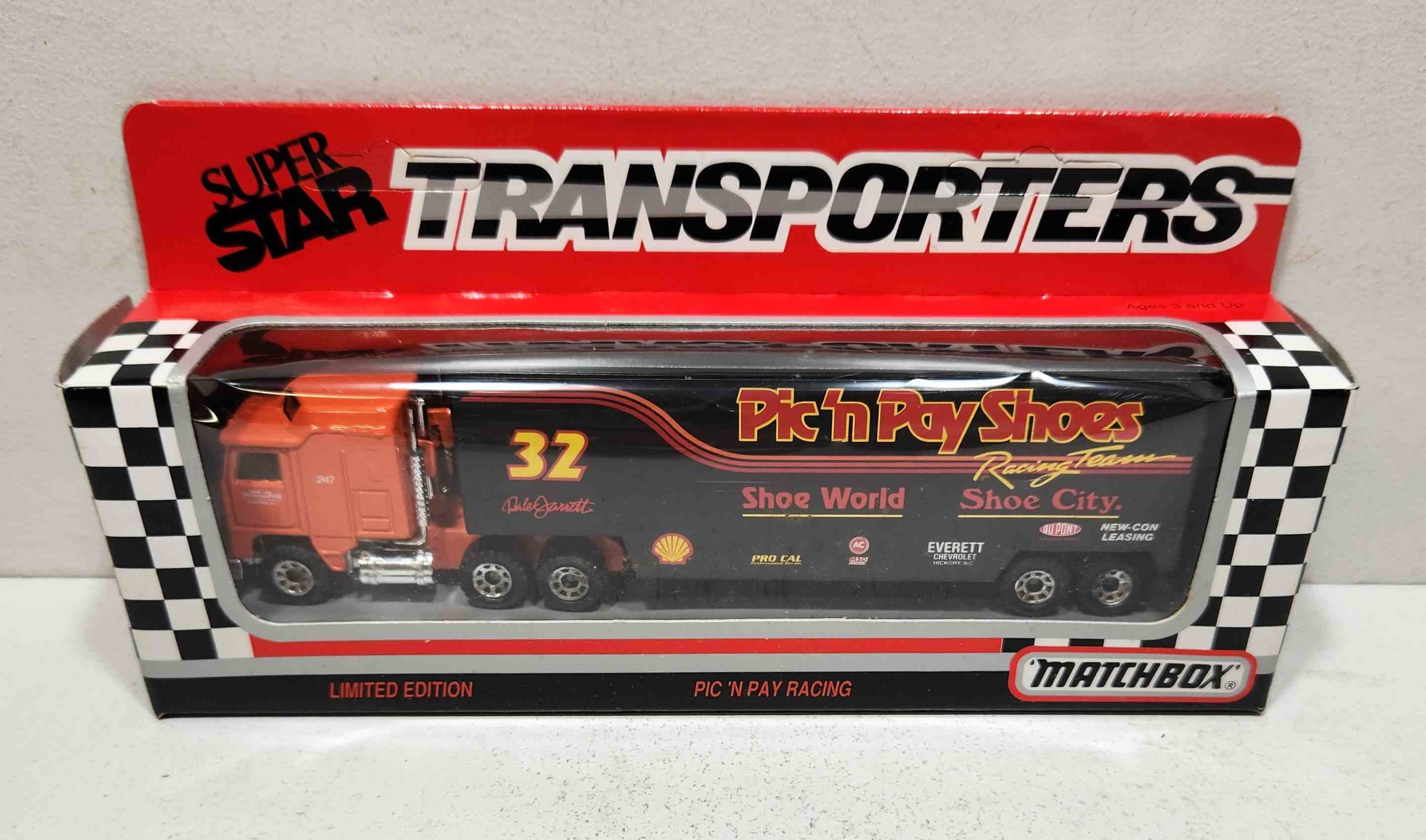 1993 Dale Jarrett 1/87th Pic N Pay Shoes "Busch Series" Transporter