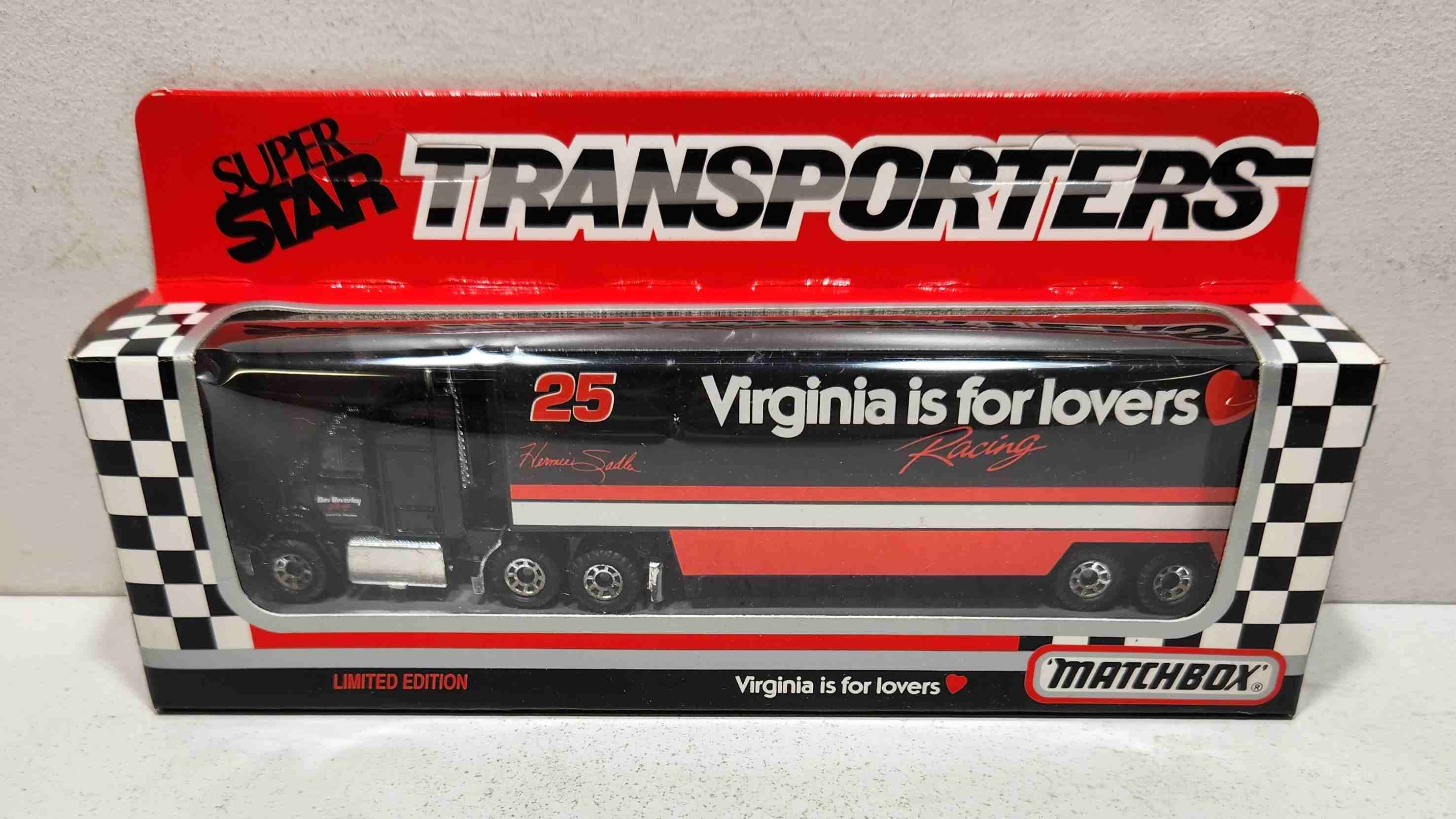 1993 Hermie Sadler 1/87th Virginia is for Lovers "Busch Series" Transporter