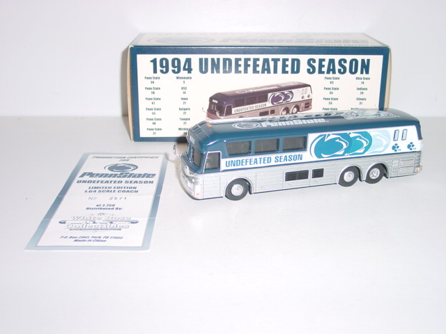 1994 Penn State 1/64th "Undeafed Season" motor coach