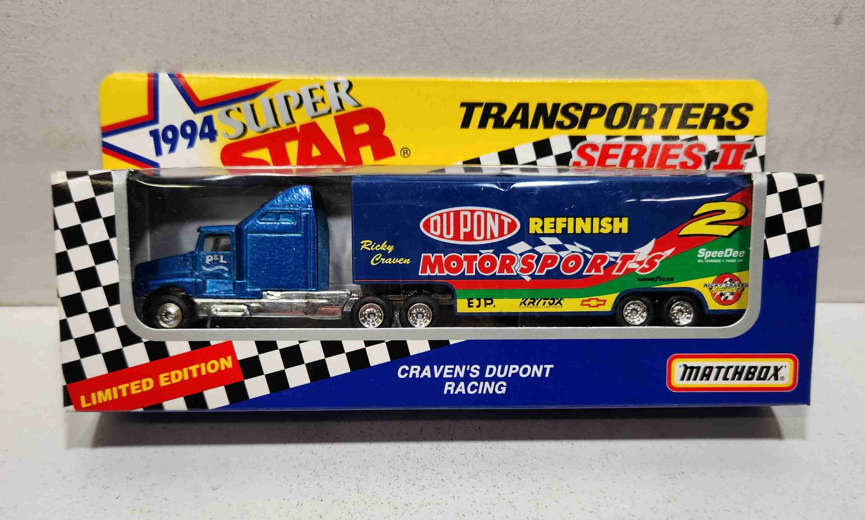 1994 Ricky Craven 1/80th Dupont Refresh "Busch Series" Transporter