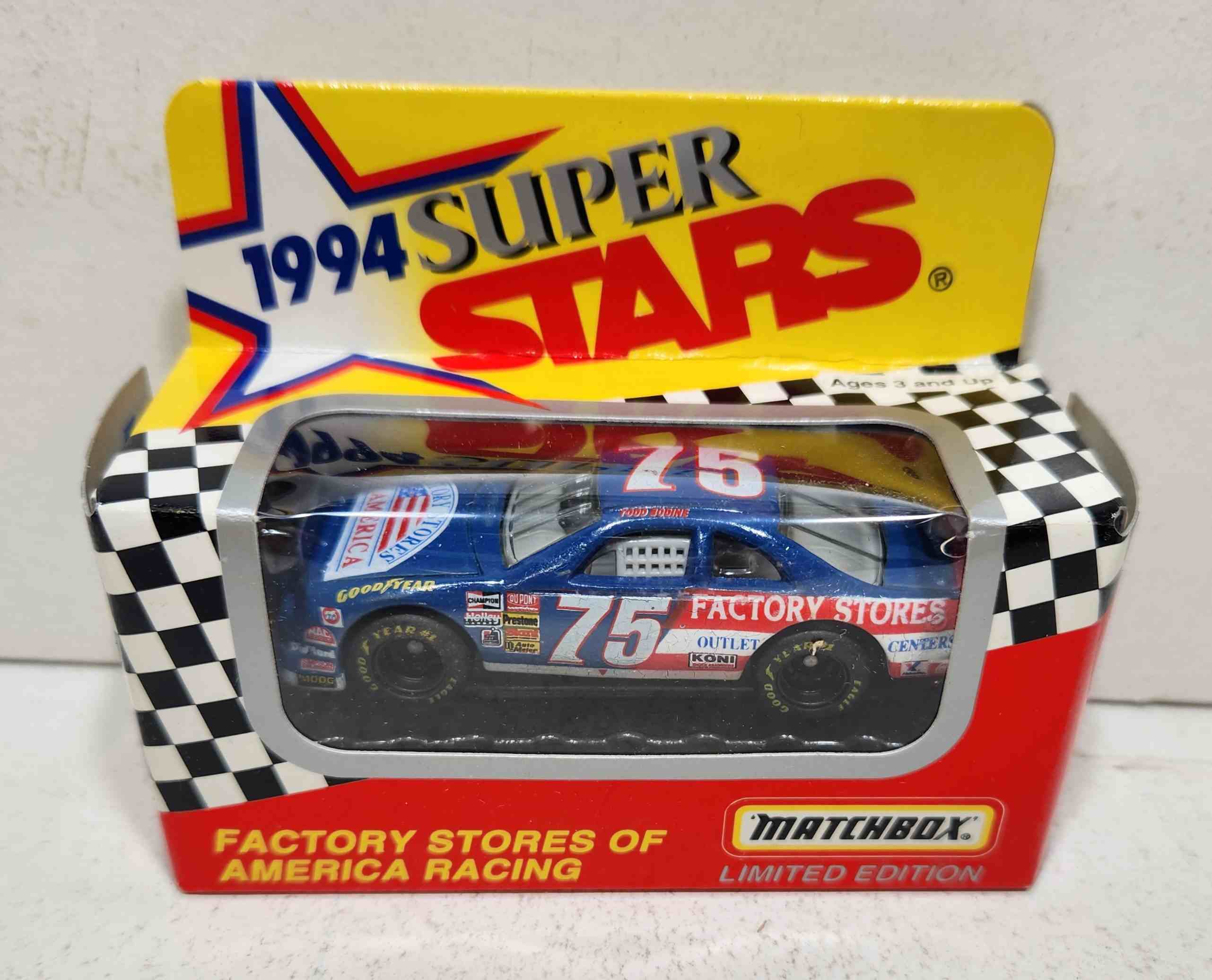 1994 Todd Bodine 1/64h Factory Stores "Busch Series" Thunderbird