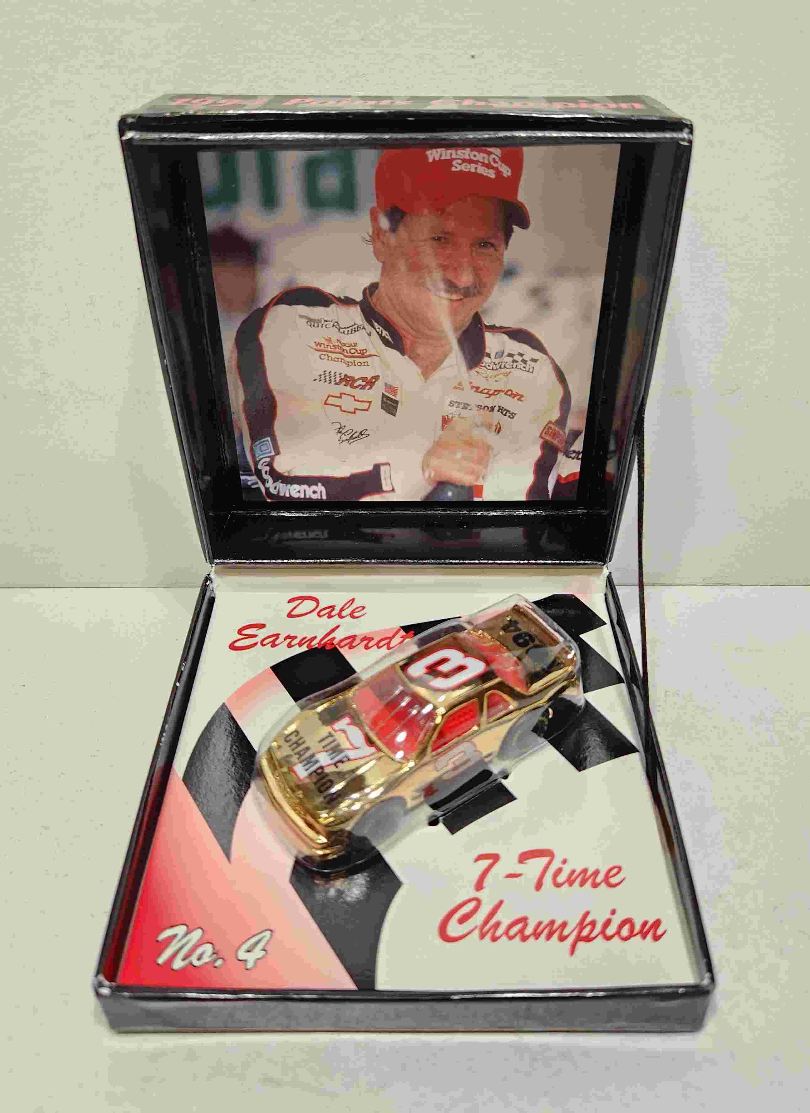 1994 Dale Earnhardt 1/64th Goodwrench "7 Time Winston Cup Champion" Gold Lumina