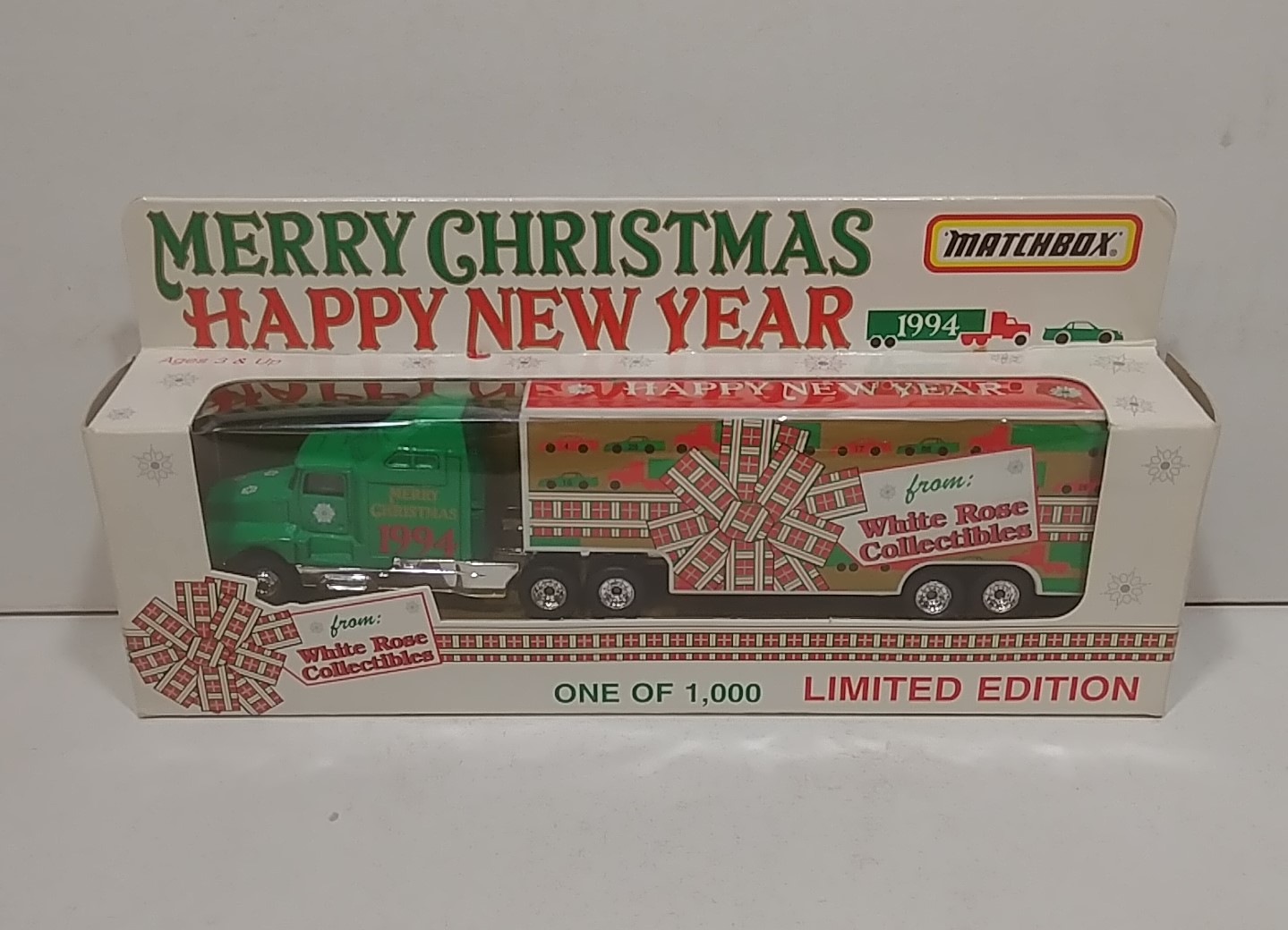 1994 Merry Christmas 1/87th "Plaid Bow" Transporter