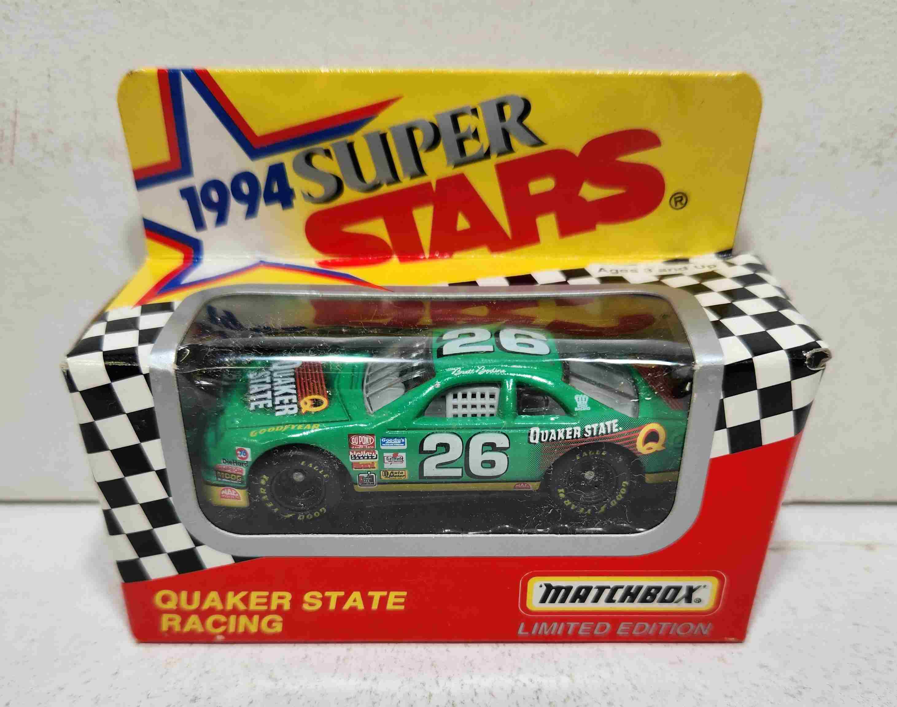 1994 Bret Bodine 1/64th Quaker State Thunderbird