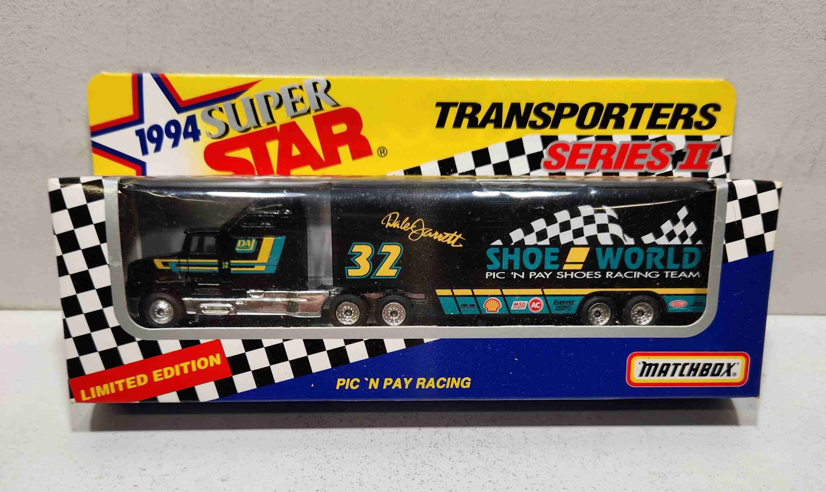 1994 Dale Jarrett 1/80th Shoe World "Busch Series" Transporter