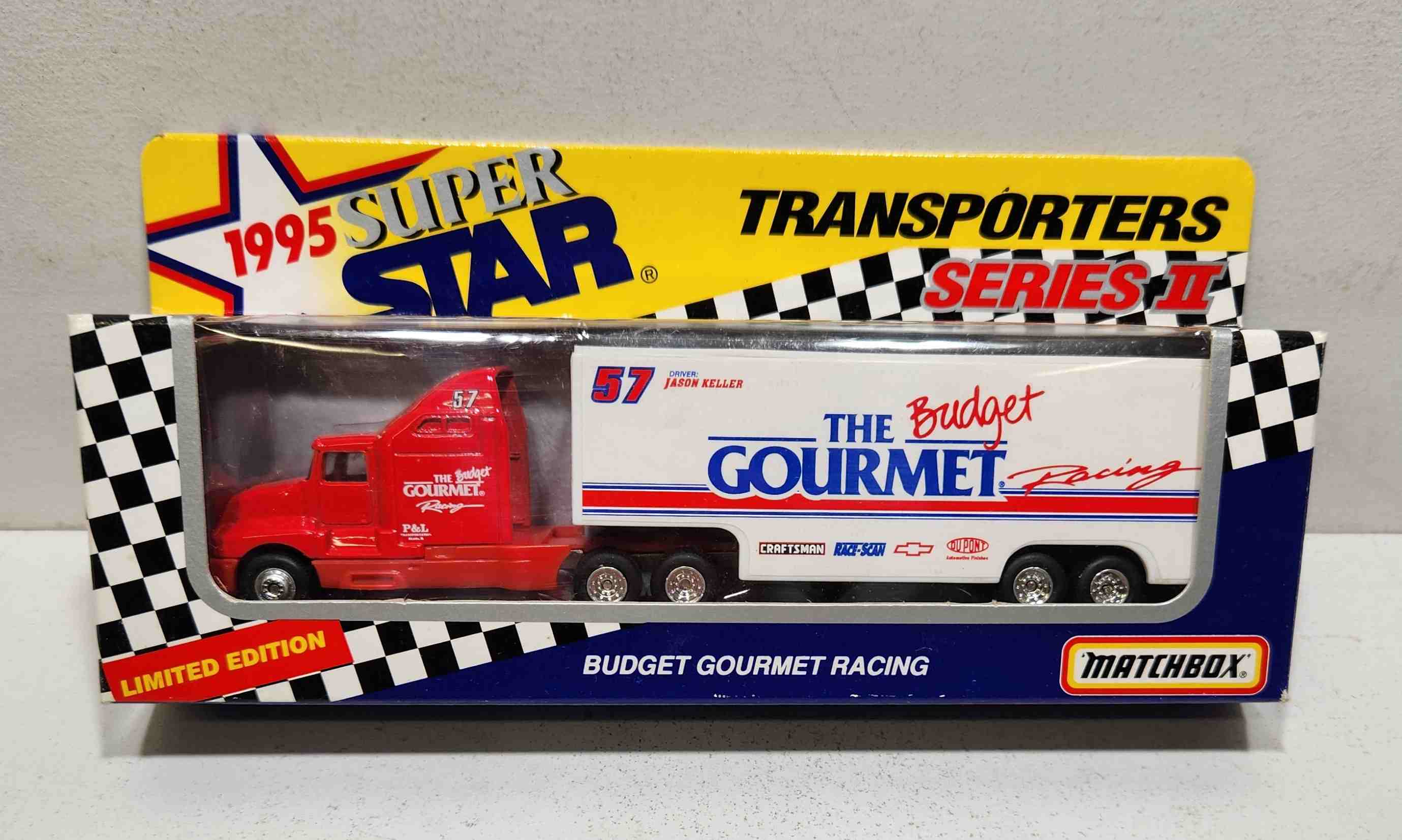 1995 Jason Keller 1/80th Budget Gourmet "Busch Series" Transporter