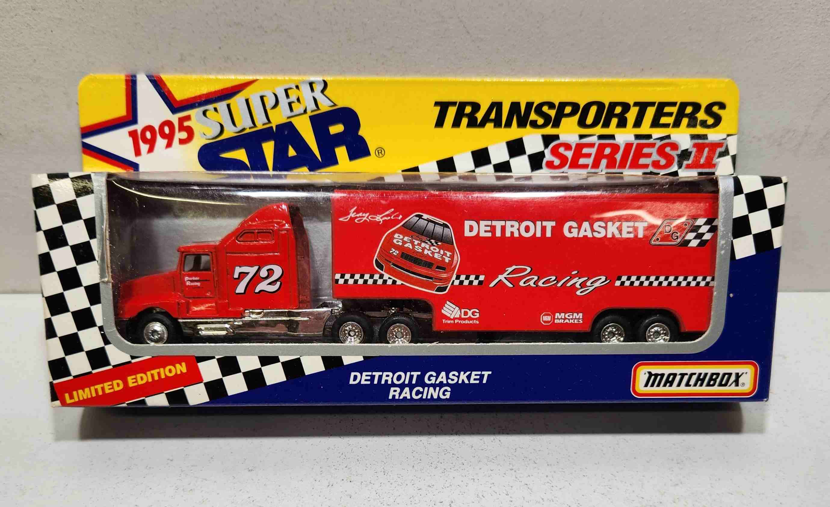 1995 Tracy Leslie 1/80th Detroit Gasket "Busch Series" Transporter