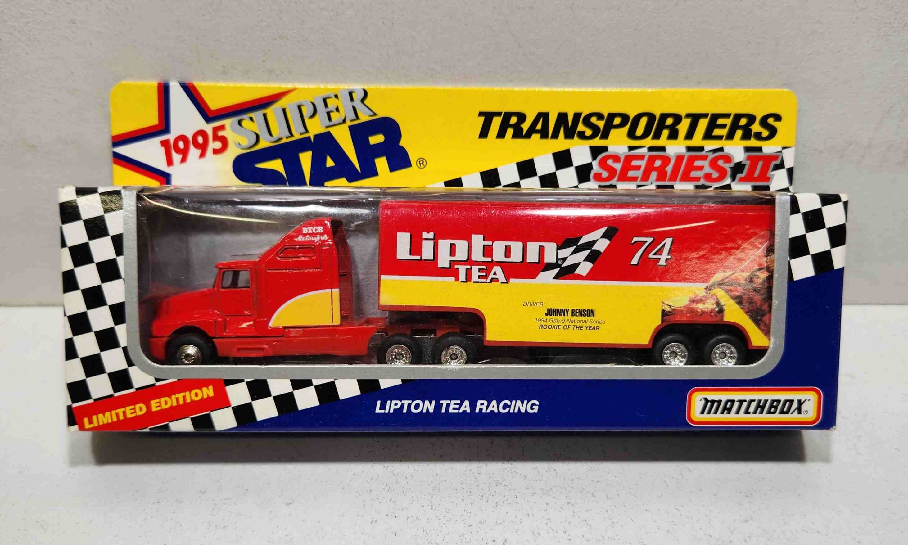 1995 Johnny Benson 1/80th Lipton Tea "Busch Series" Transporter
