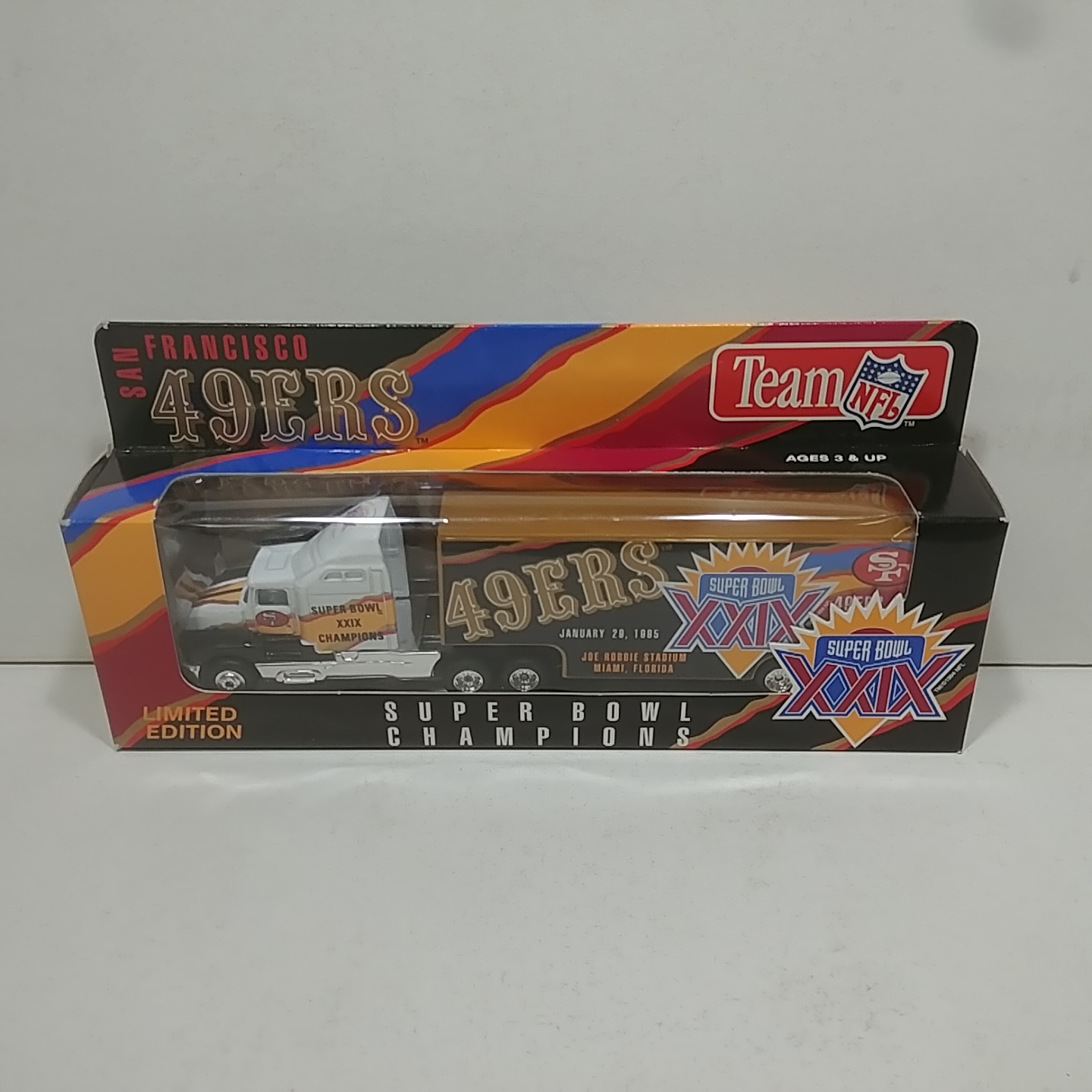 1995 San Francisco 49ers 1/80 Super Bowl XXIX transporter