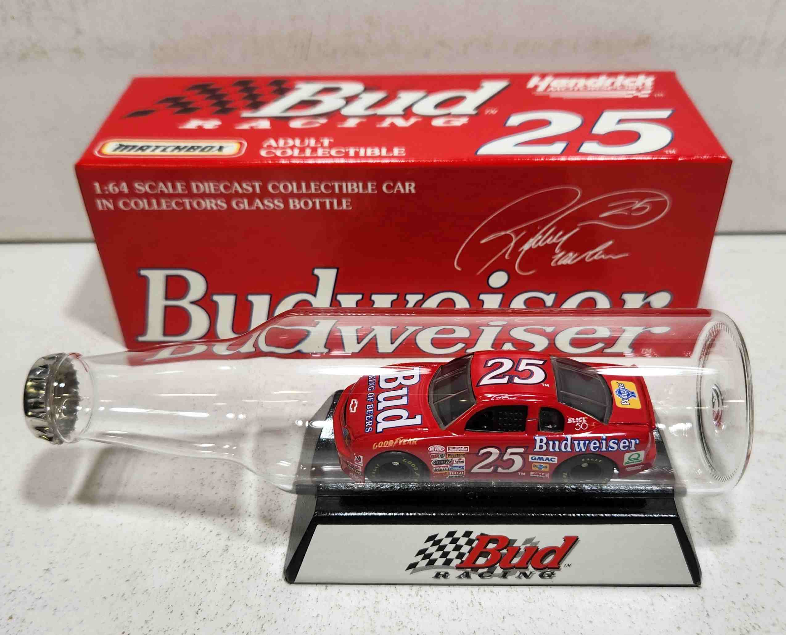 1997 Ricky Craven 1/64th Budweiser Monte Carlo in bottle