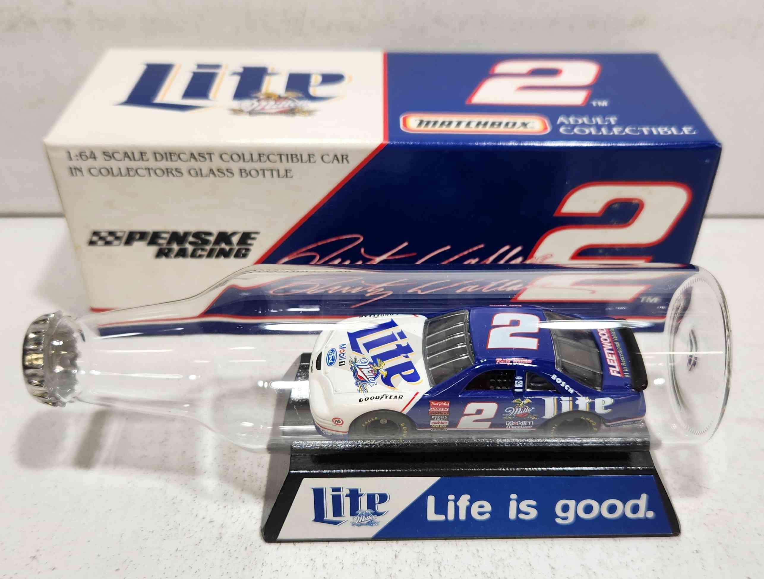 1997 Rusty Wallace 1/64th Miller Lite Thunderbird in Bottle