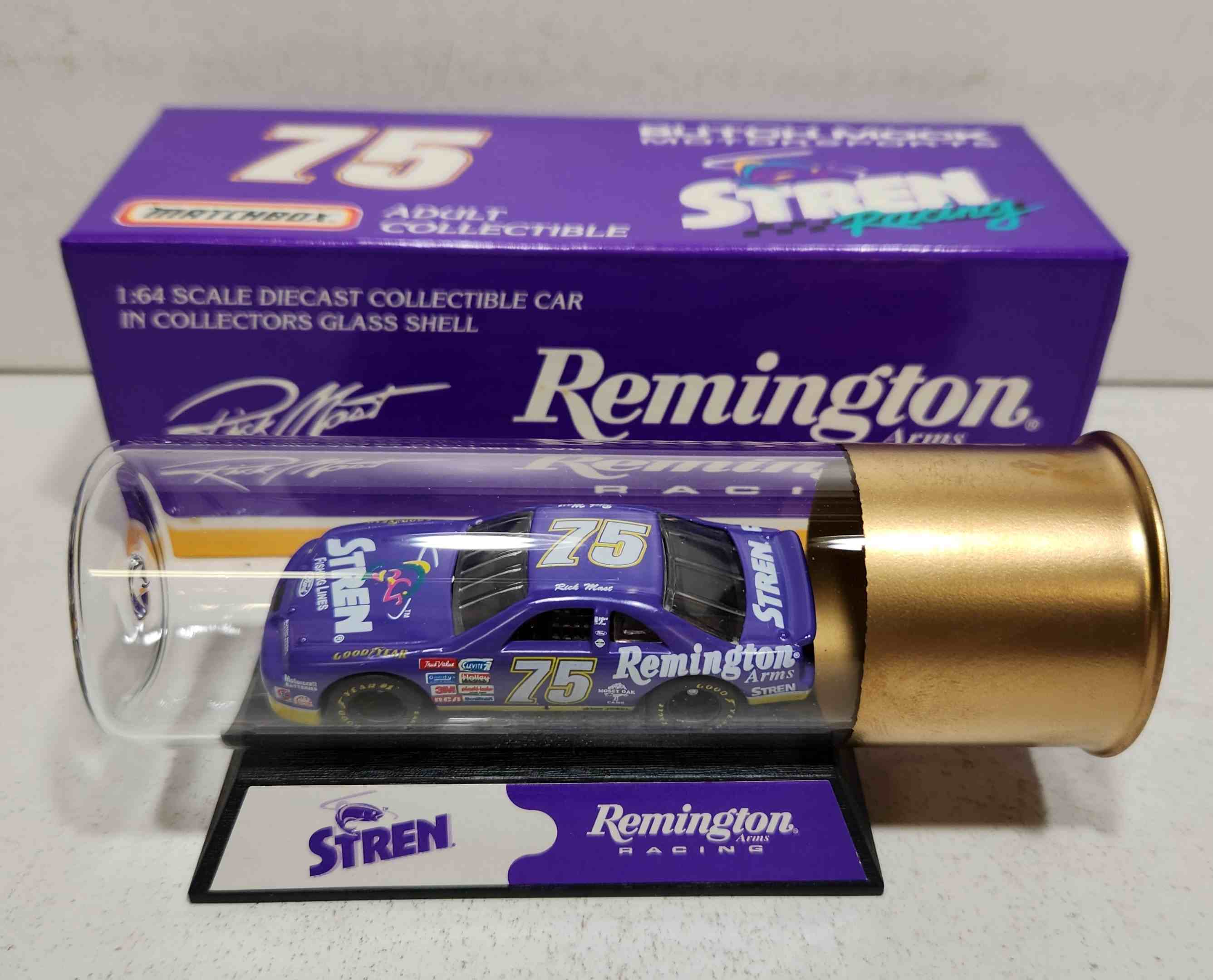 1997 Rick Mast 1/64th Remington "Stren" Thunderbird in shotgun shell bottle