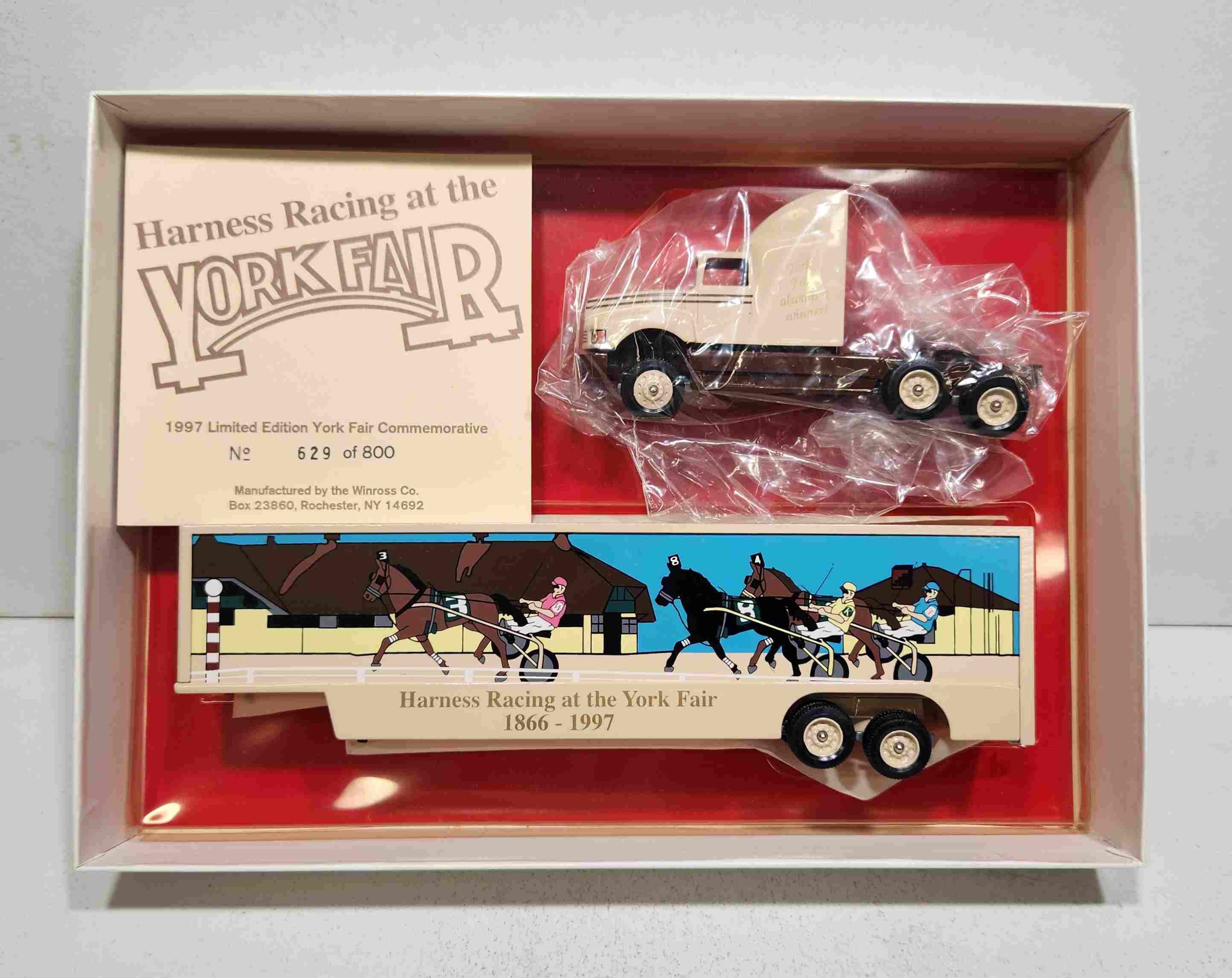 1997 "Harness Racing at the York Fair 1866-1997" 1/64th Hauler