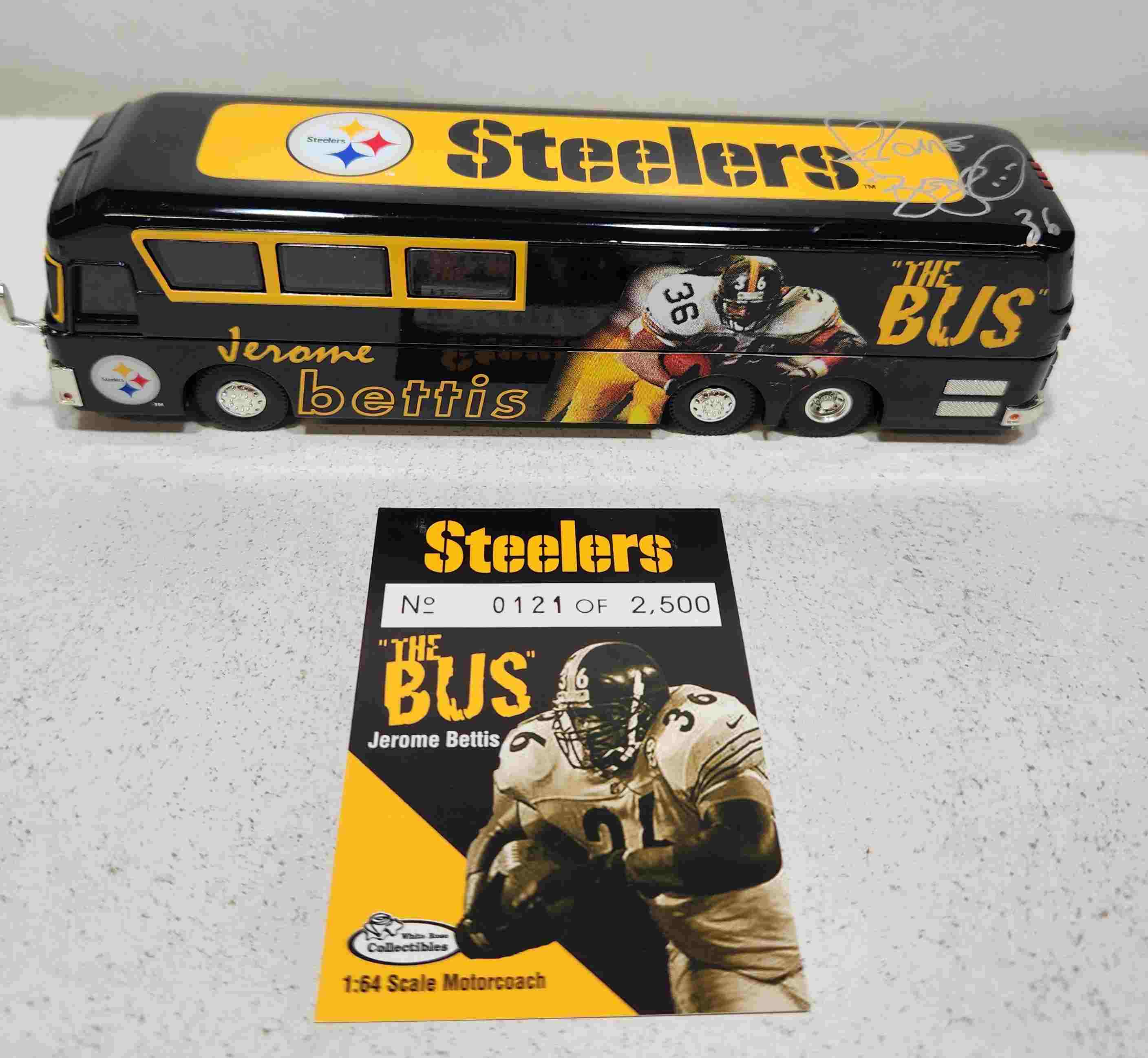 1999 Jerome "The Bus" Bettis limited edition 'autographed' motorcoach