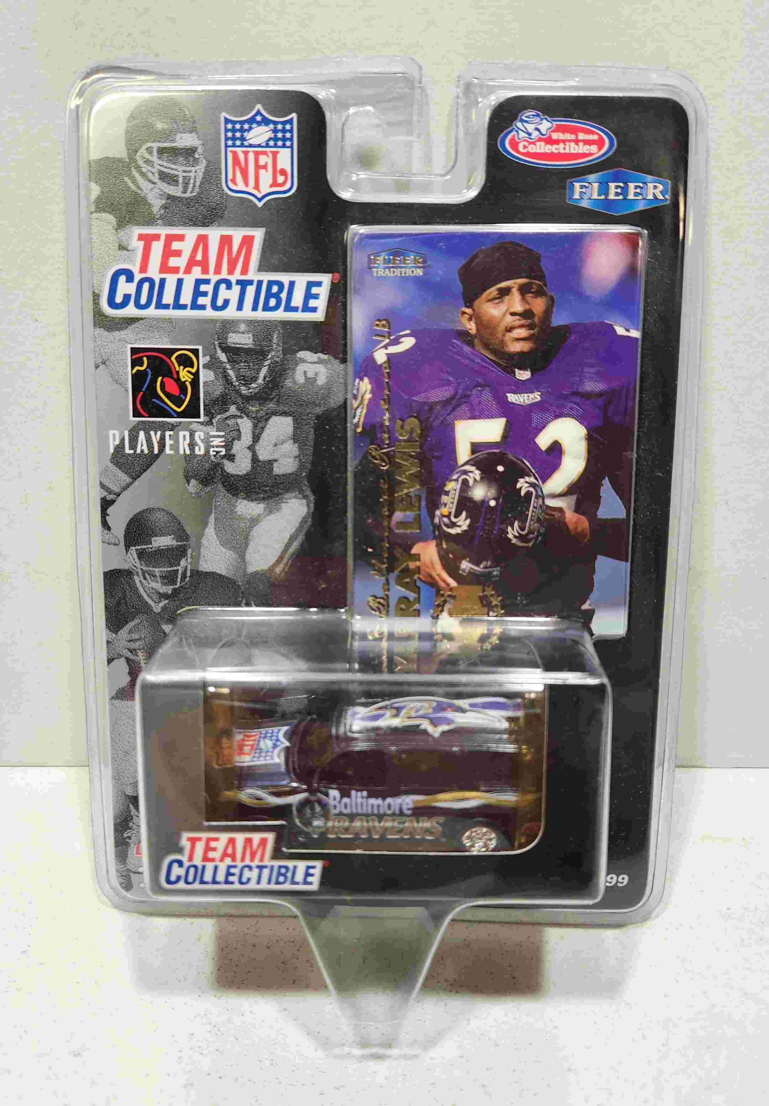 1999 Balitmore Ravens 1/64th Yukon with Ray Lewis trading card