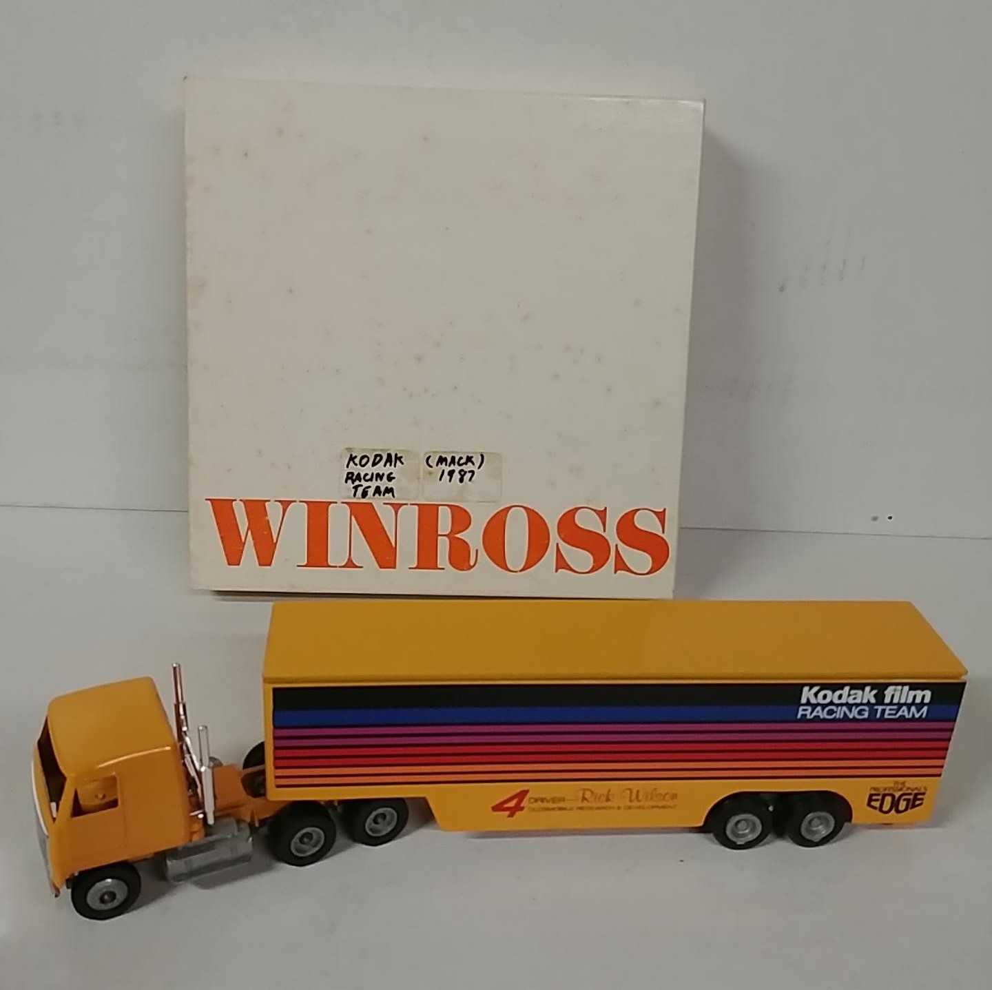 1987 Rick Wilson 1/64th Kodak Film Racing hauler