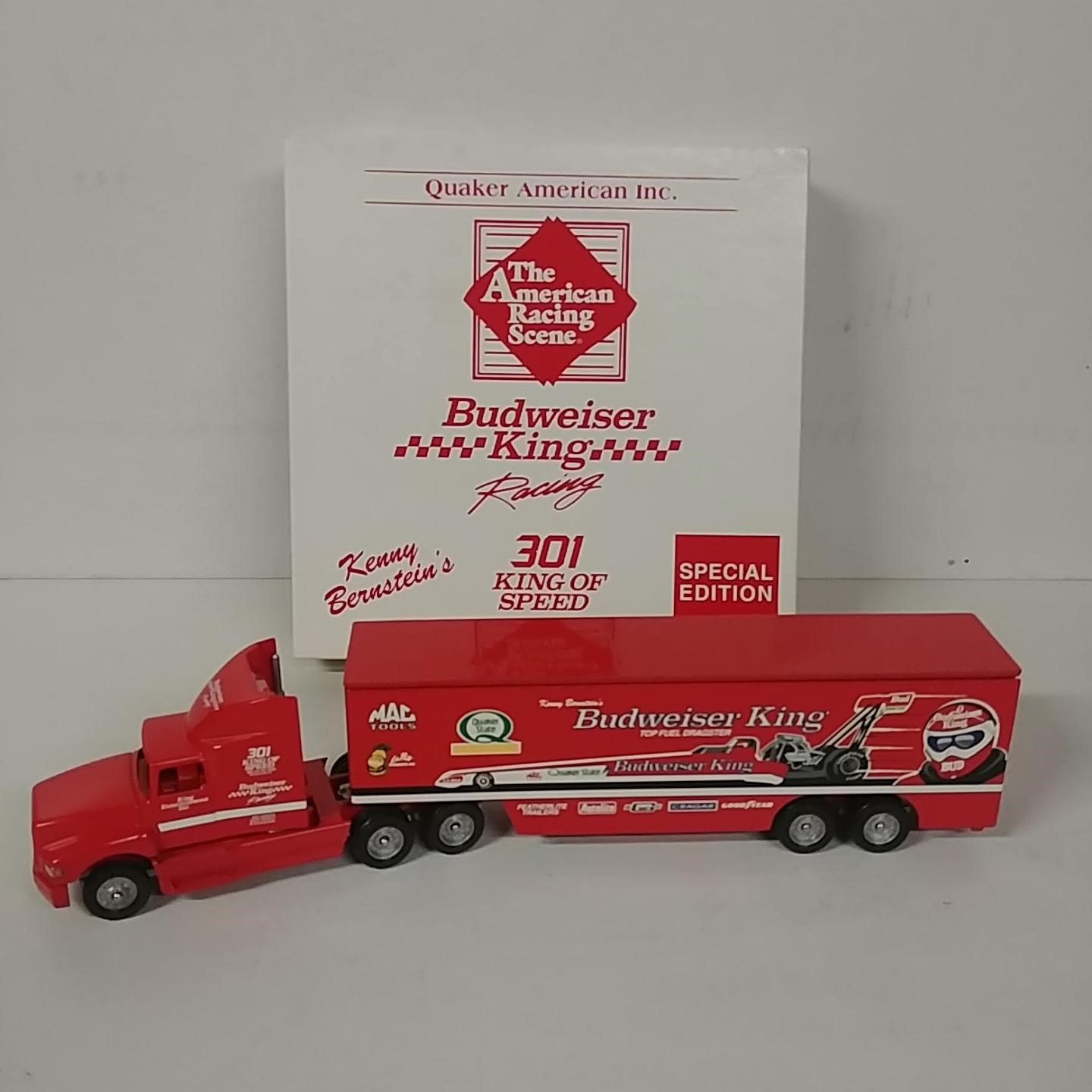 1994 Kenny Bernstein 1/64th Budweiser "301 mph" Transporter