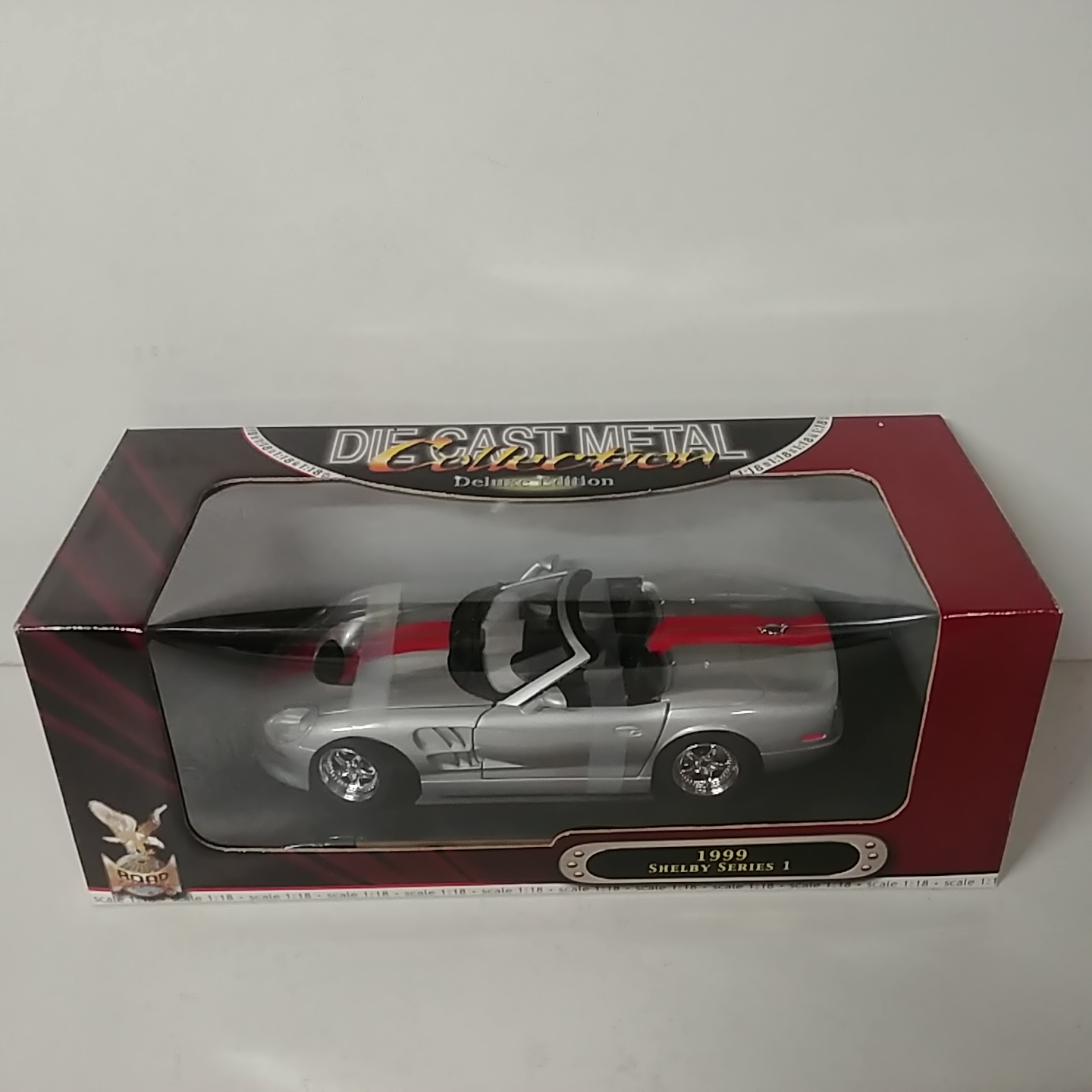 1999 Ford 1/18th Mustang Shelby Series 1 Convertible Silver