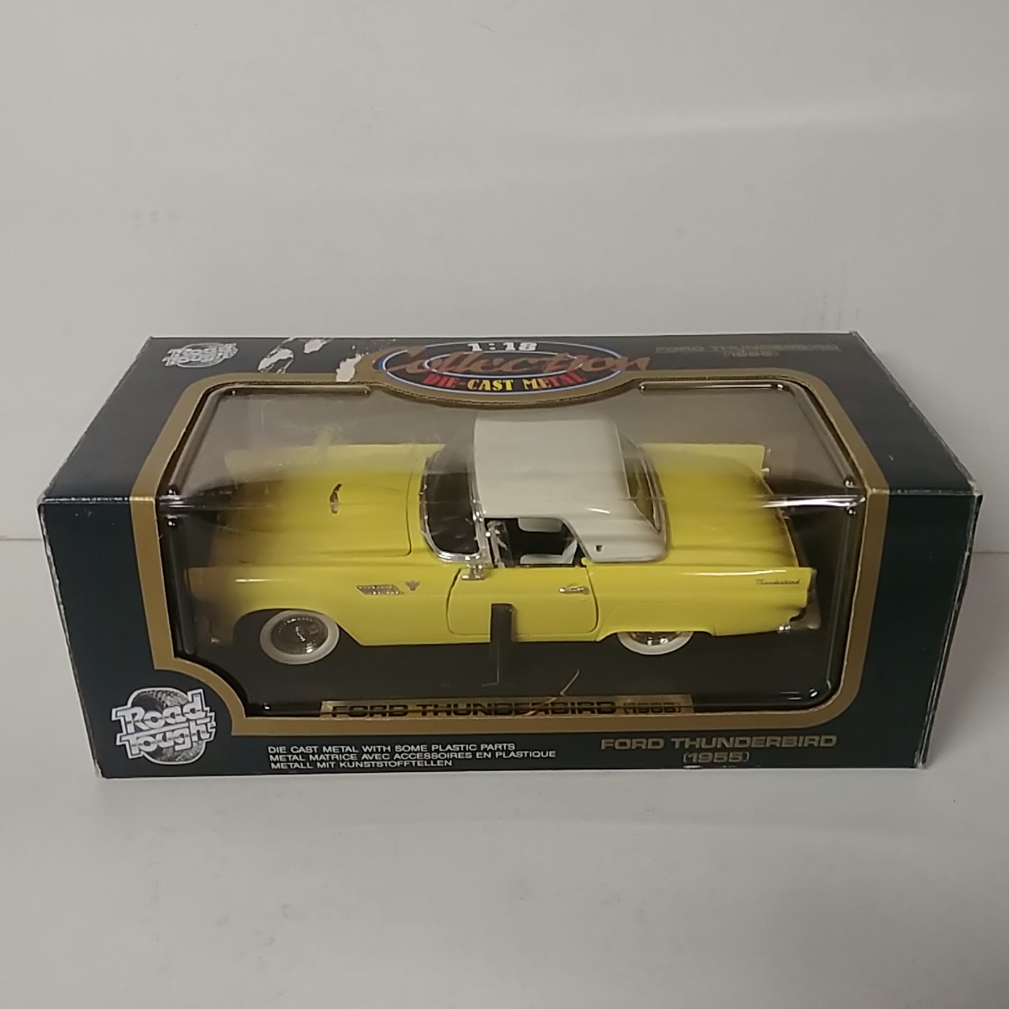 1955 Ford 1/18th Thunderbird Hard Top Yellow