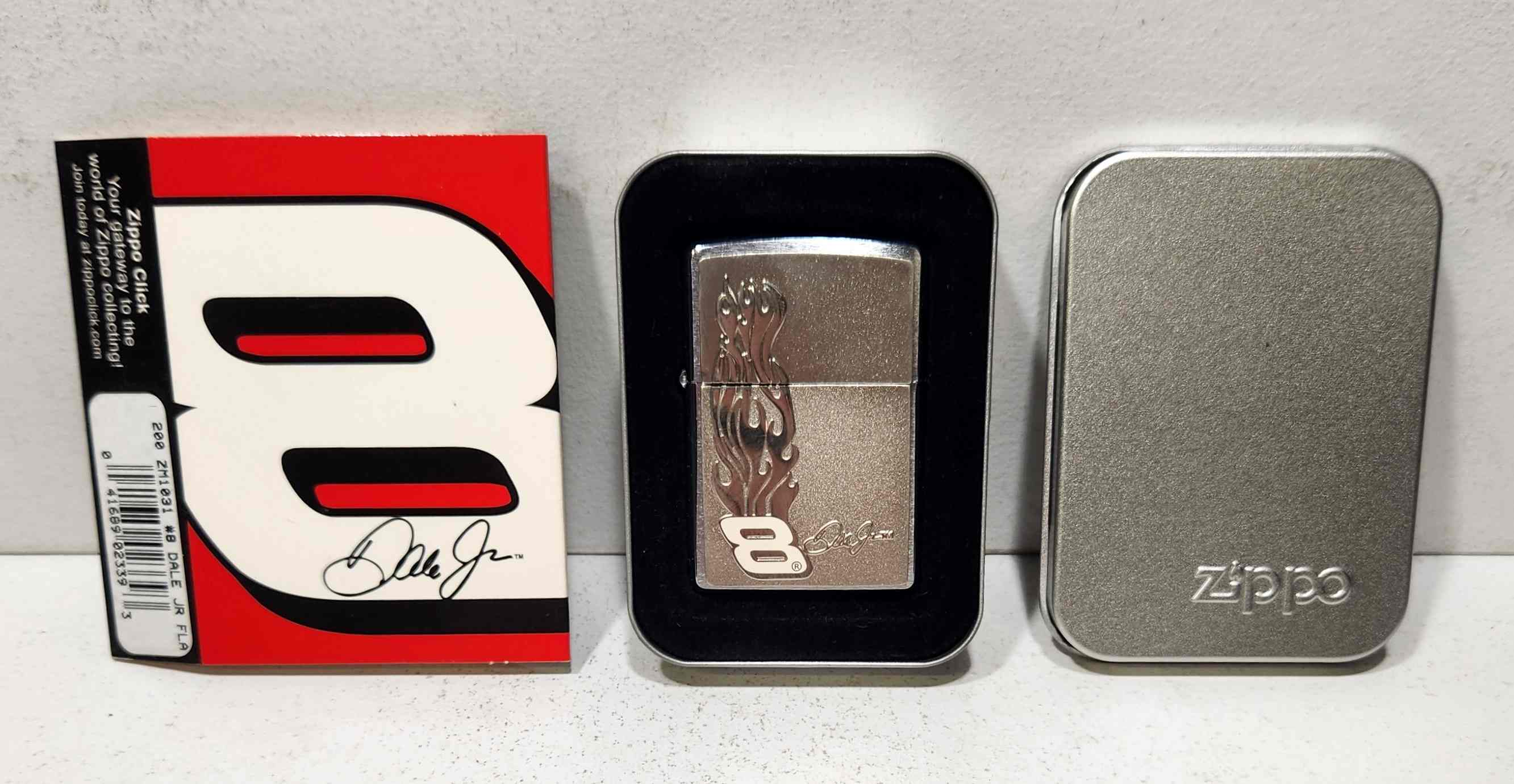 2005 Dale Earnhardt Jr "Flames Emblem" Zippo lighter