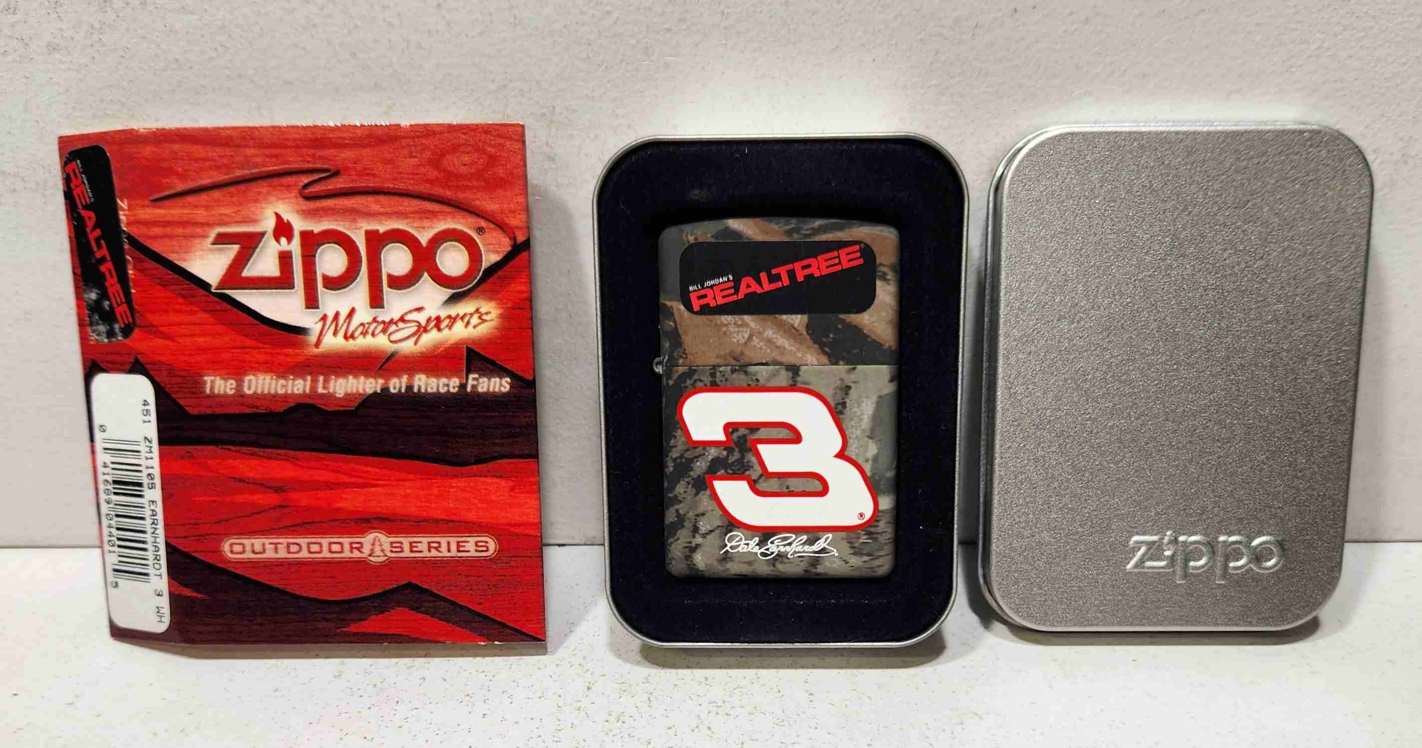 2005 Dale Earnhardt "Realtree Camo" Zippo lighter