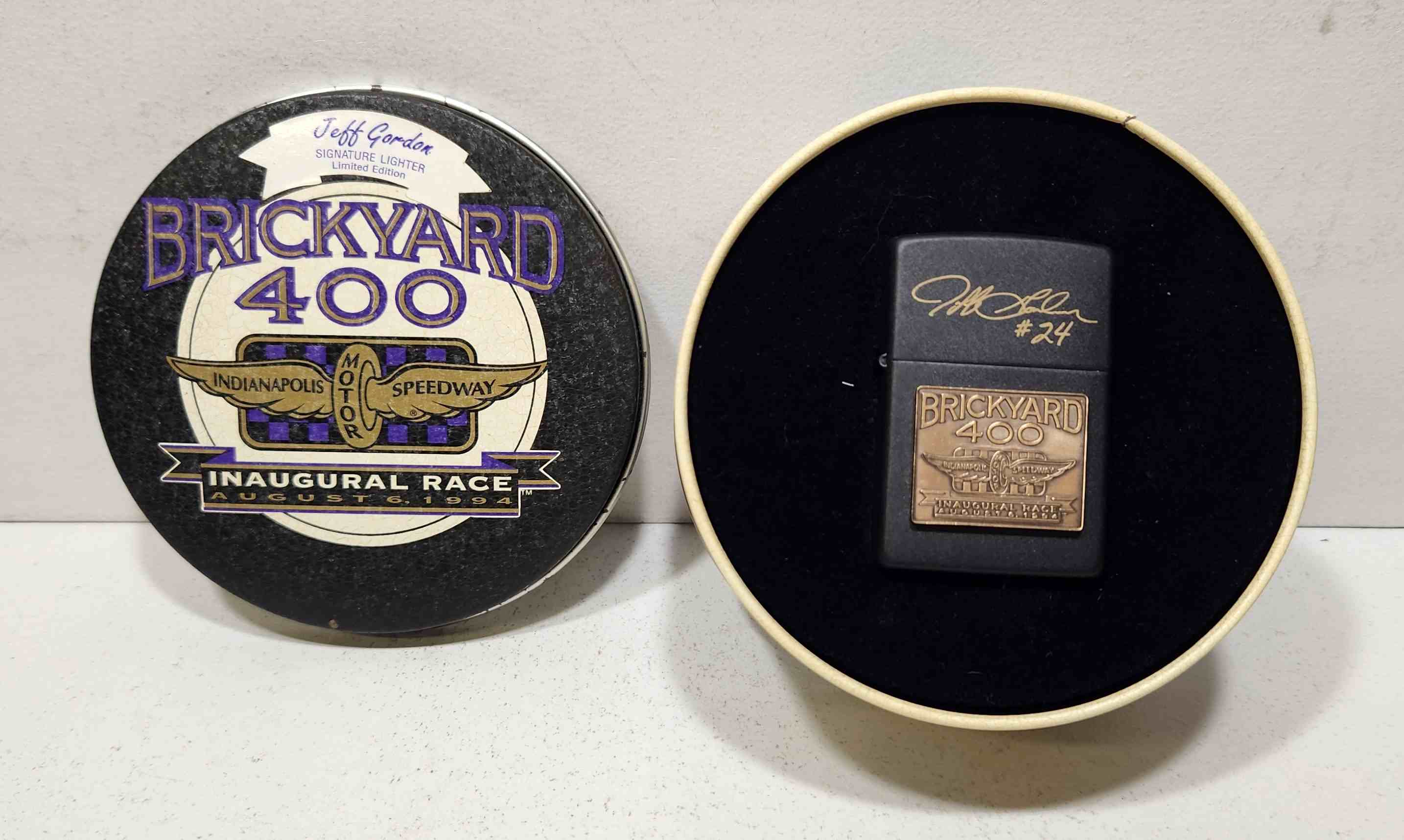 1994 Jeff Gordon Inaugural Brickyard "August 6, 1994" Zippo Lighter